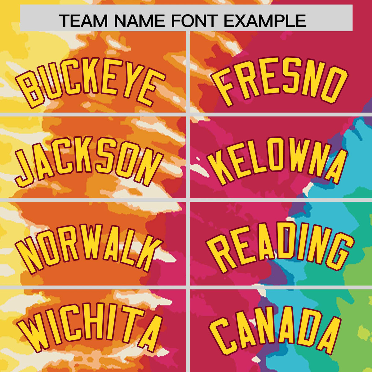 Custom Multi Color Tie-Dye Graffiti Pattern Authentic Baseball Jersey