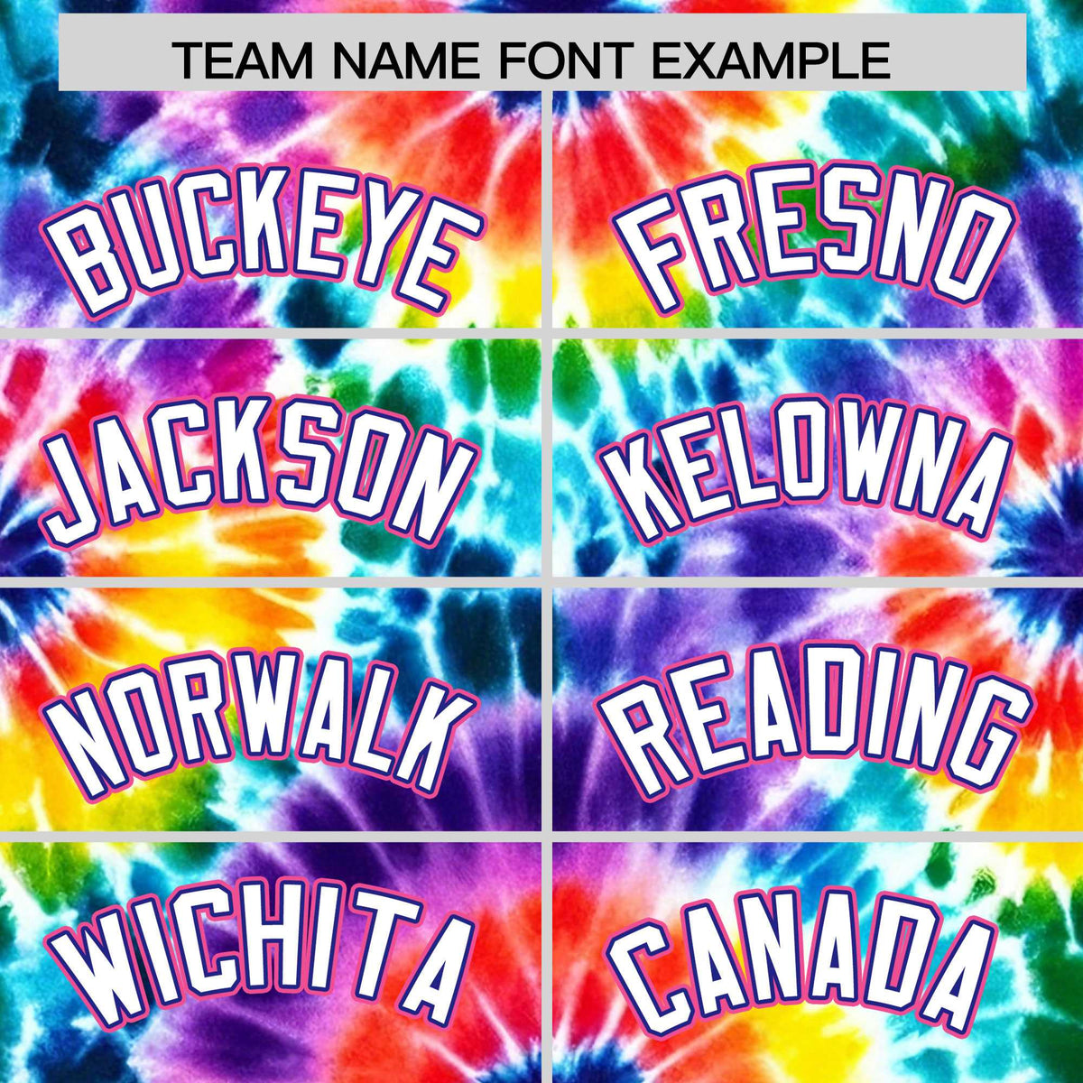 Custom Multi Color Tie-Dye Graffiti Pattern Authentic Baseball Jersey