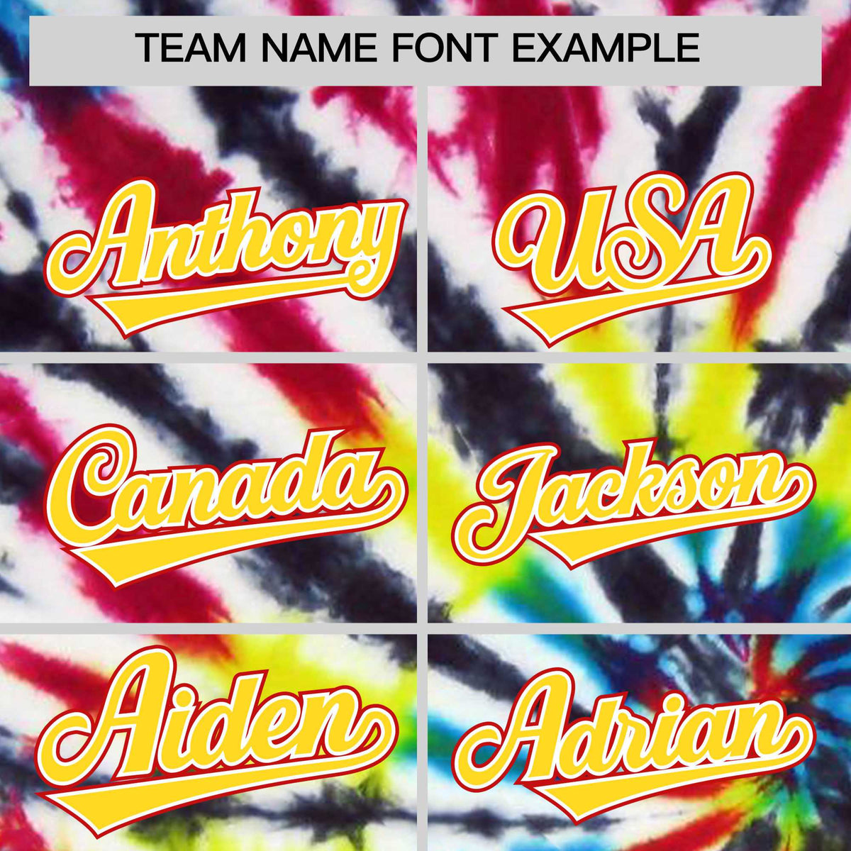 Custom Multi Color Tie-Dye Graffiti Pattern Authentic Baseball Jersey