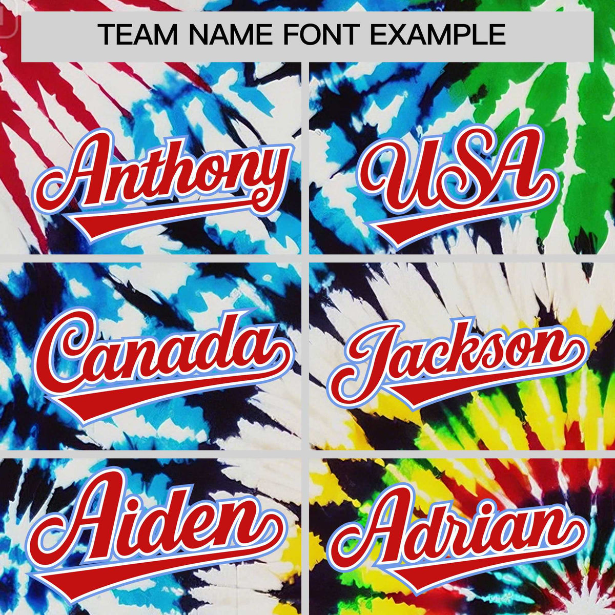 Custom Multi Color Tie-Dye Graffiti Pattern Authentic Baseball Jersey