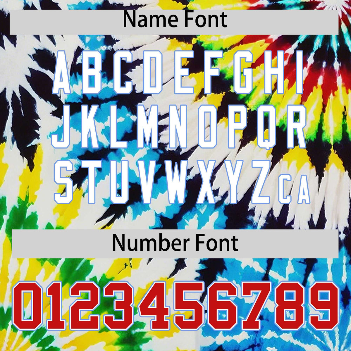 Custom Multi Color Tie-Dye Graffiti Pattern Authentic Baseball Jersey