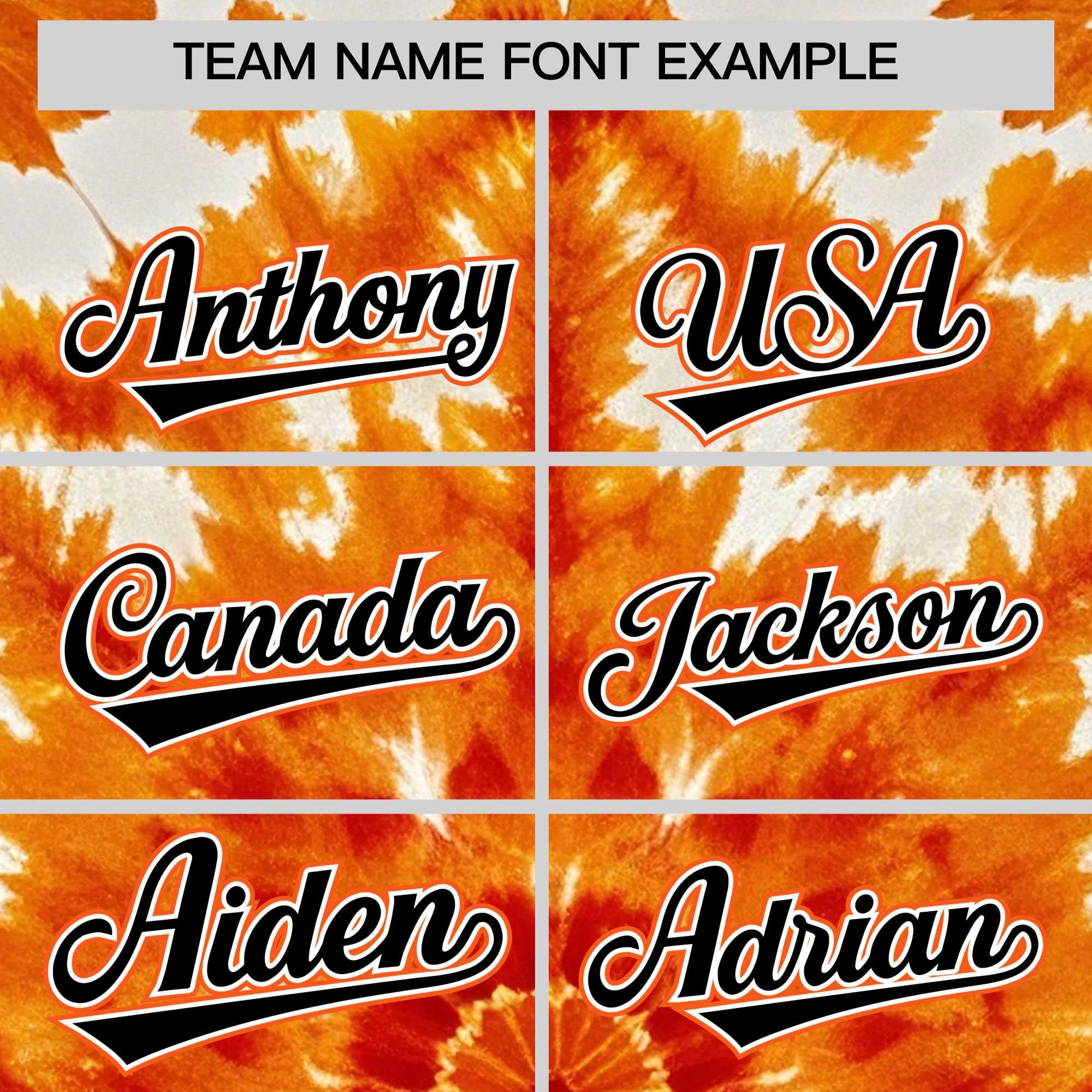 Custom Orange Tie-Dye Graffiti Pattern Authentic Baseball Jersey