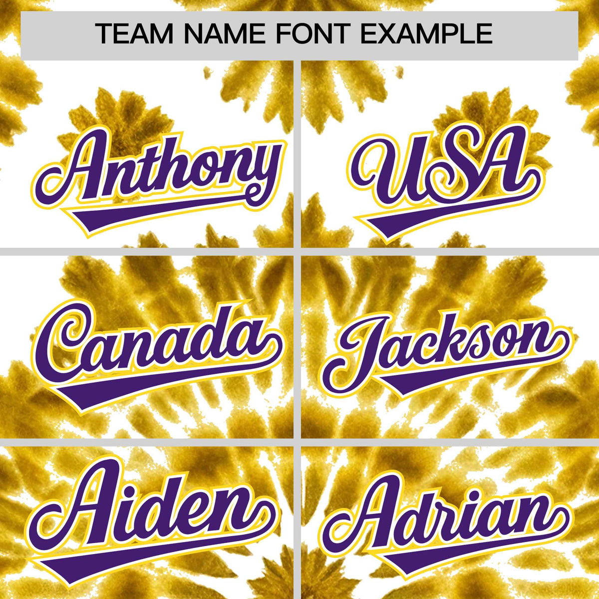 Custom Gold Tie-Dye Graffiti Pattern Authentic Baseball Jersey