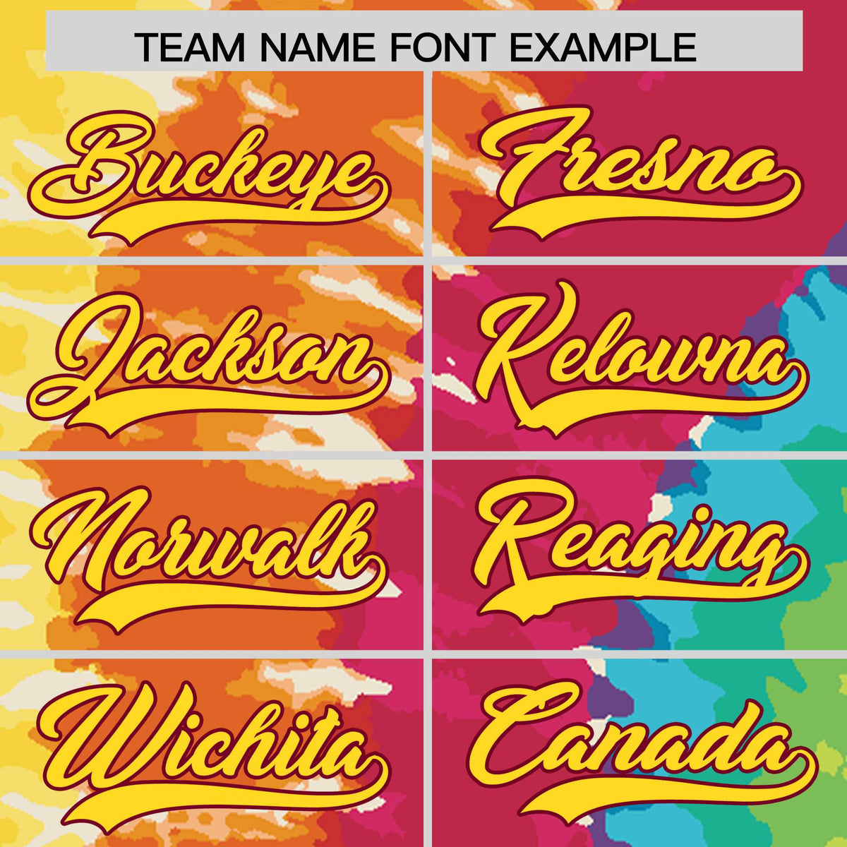 Custom Multi Color Tie-Dye Graffiti Pattern Authentic Baseball Jersey