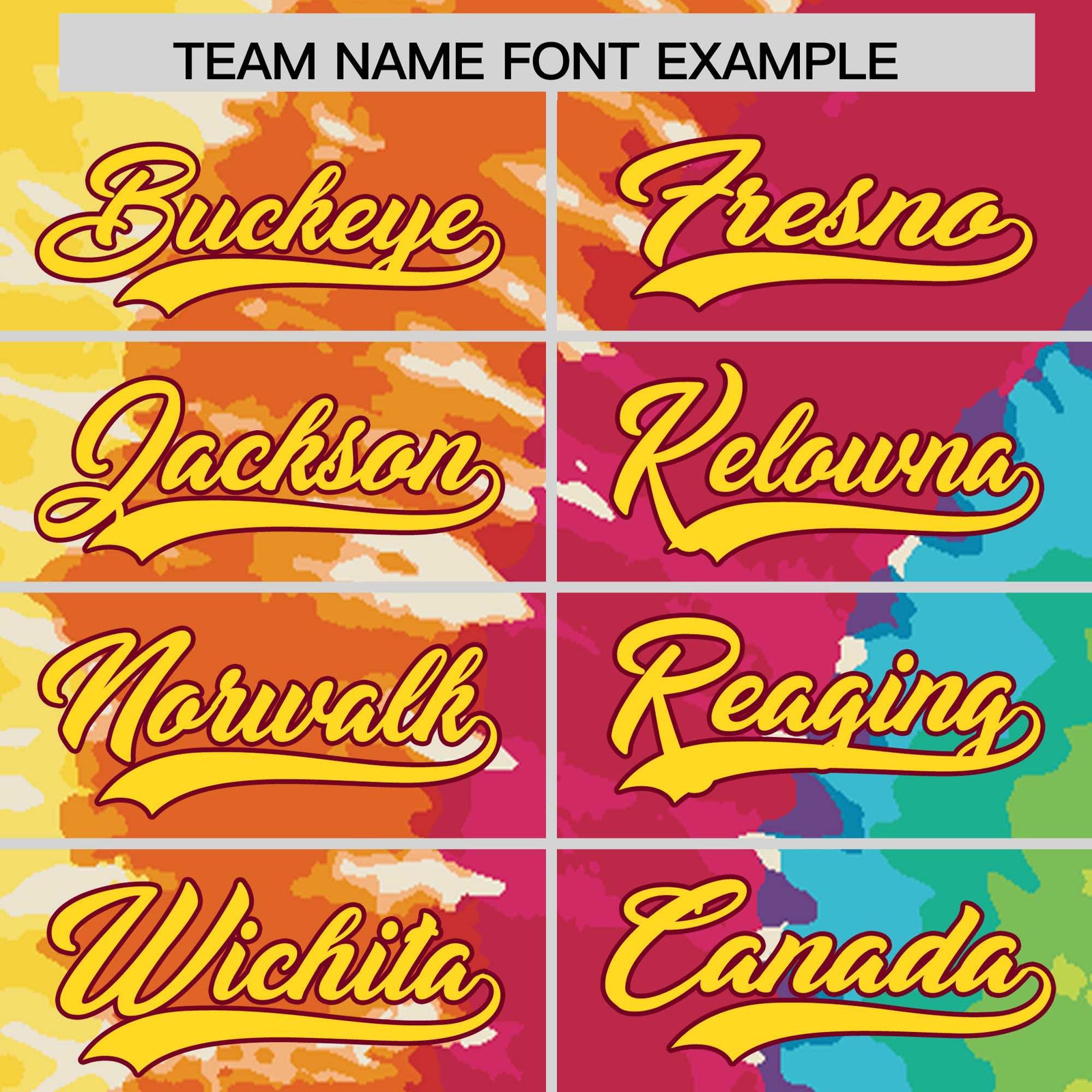 Custom Multi Color Tie-Dye Graffiti Pattern Authentic Baseball Jersey