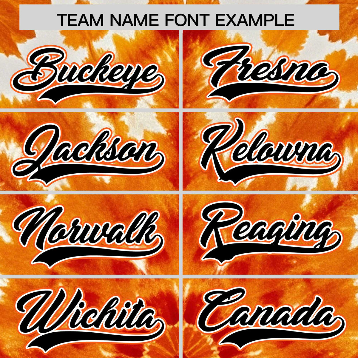 Custom Orange Tie-Dye Graffiti Pattern Authentic Baseball Jersey