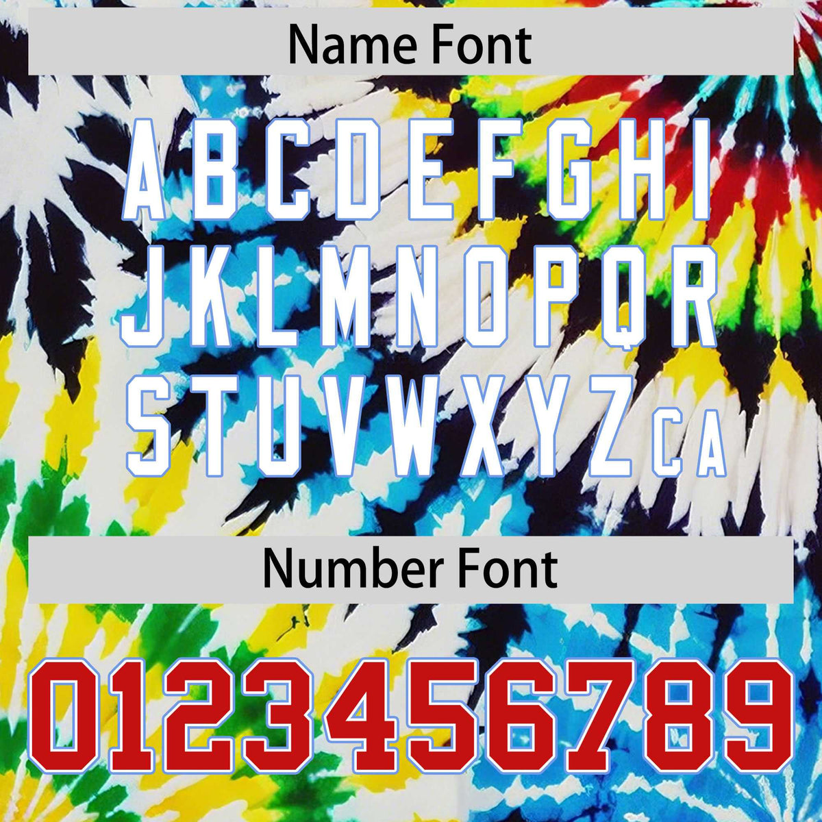 Custom Multi Color Tie-Dye Graffiti Pattern Authentic Baseball Jersey