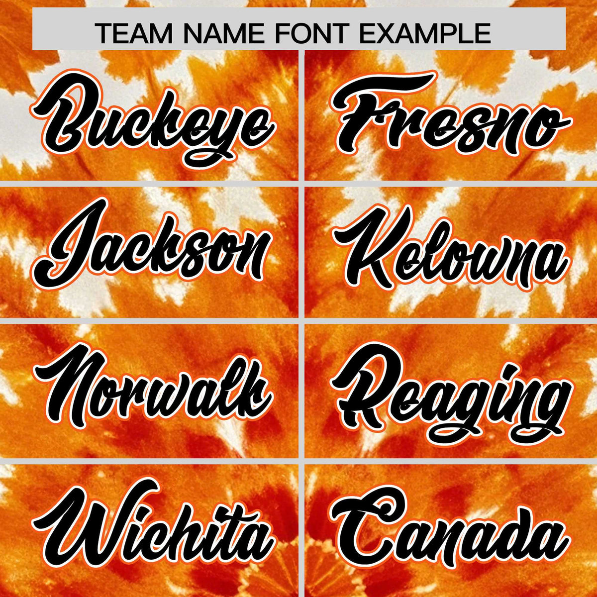 Custom Orange Tie-Dye Graffiti Pattern Authentic Baseball Jersey