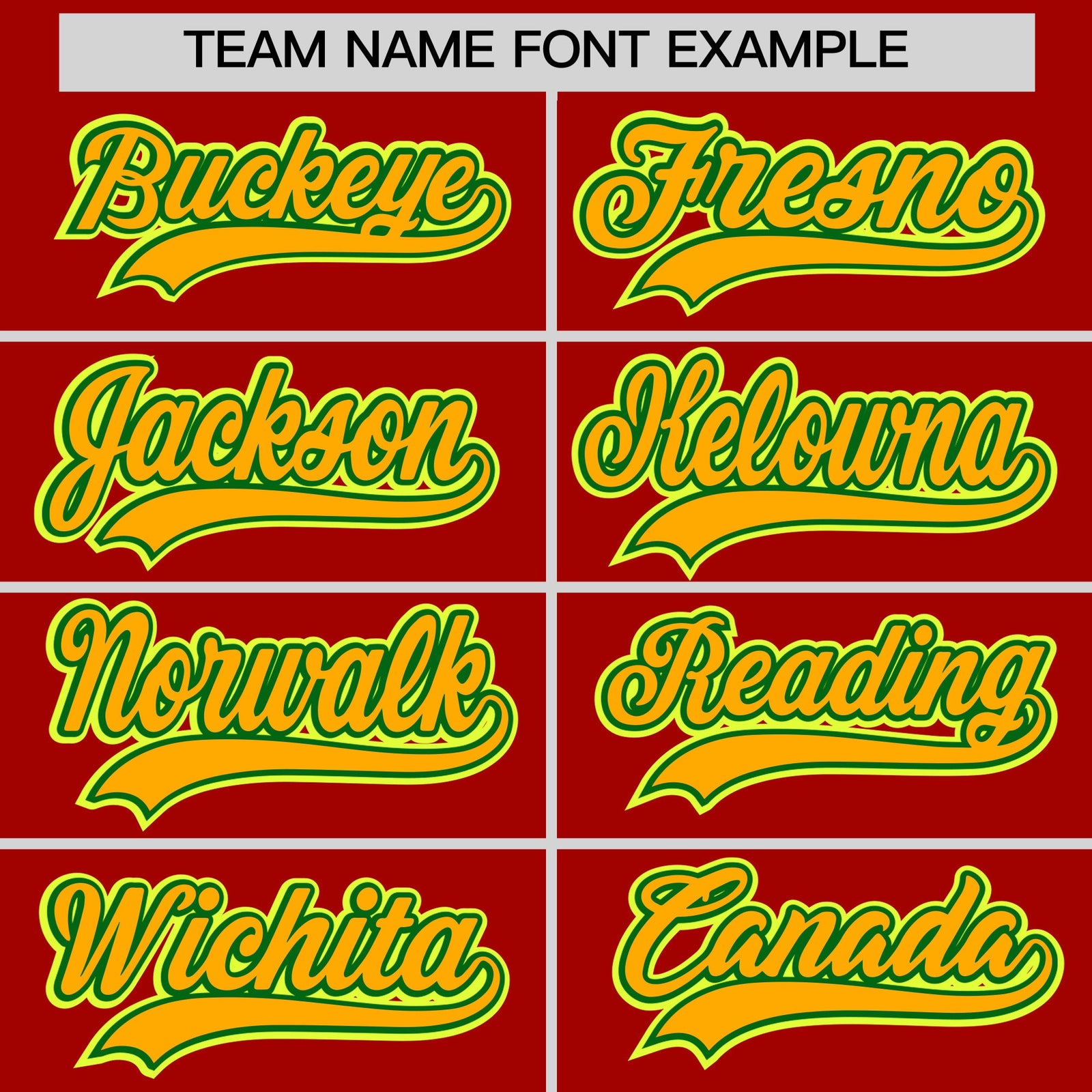 Custom Red Light Green Gold Classic Style Stitched Sports Uniform For Men Women Youth Personalized Quick Dry Baseball Jersey| KXKSHOP
