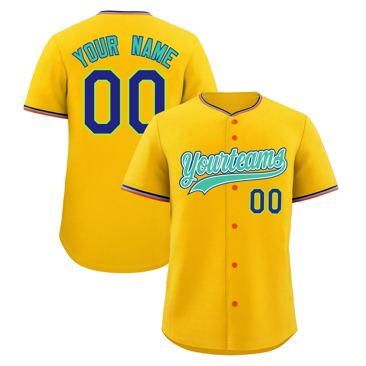 Custom Yellow Powder Blue Black Classic Style Stitched Sports Uniform For Men Women Youth Personalized Lightweight Baseball Jersey| KXKSHOP
