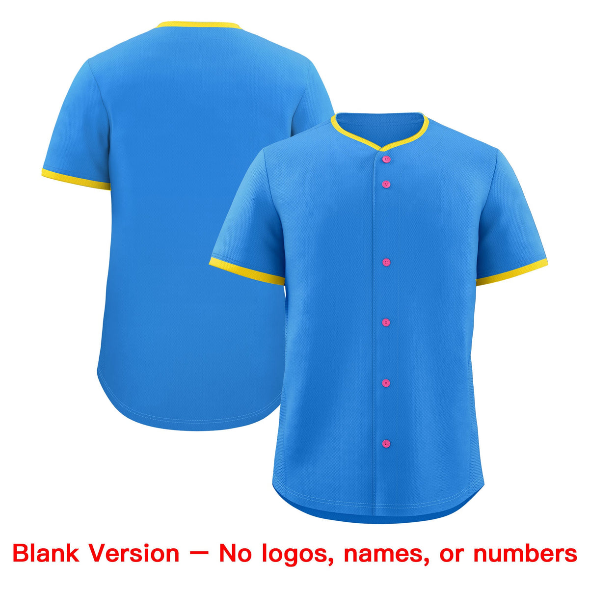 Custom Light Blue Fluorescent Green Pink Classic Style Stitched Sports Uniform For Men Women Youth Personalized Lightweight Baseball Jersey| KXKSHOP