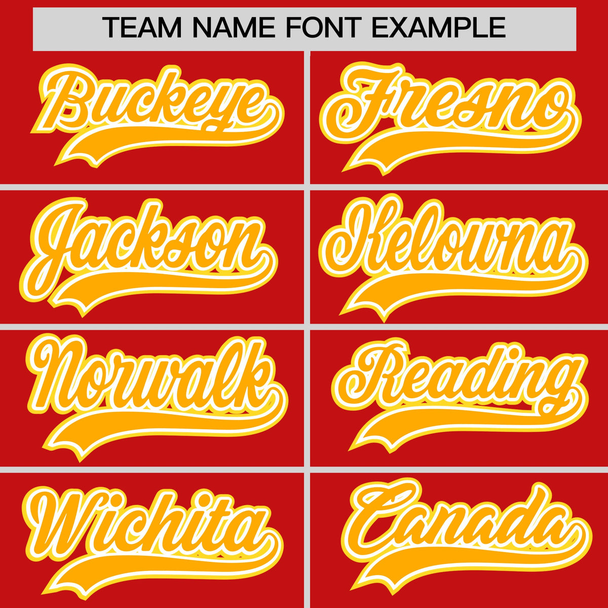 Custom Red Yellow White Classic Style Stitched Sports Uniform For Men Women Youth Personalized Quick Dry Baseball Jersey| KXKSHOP