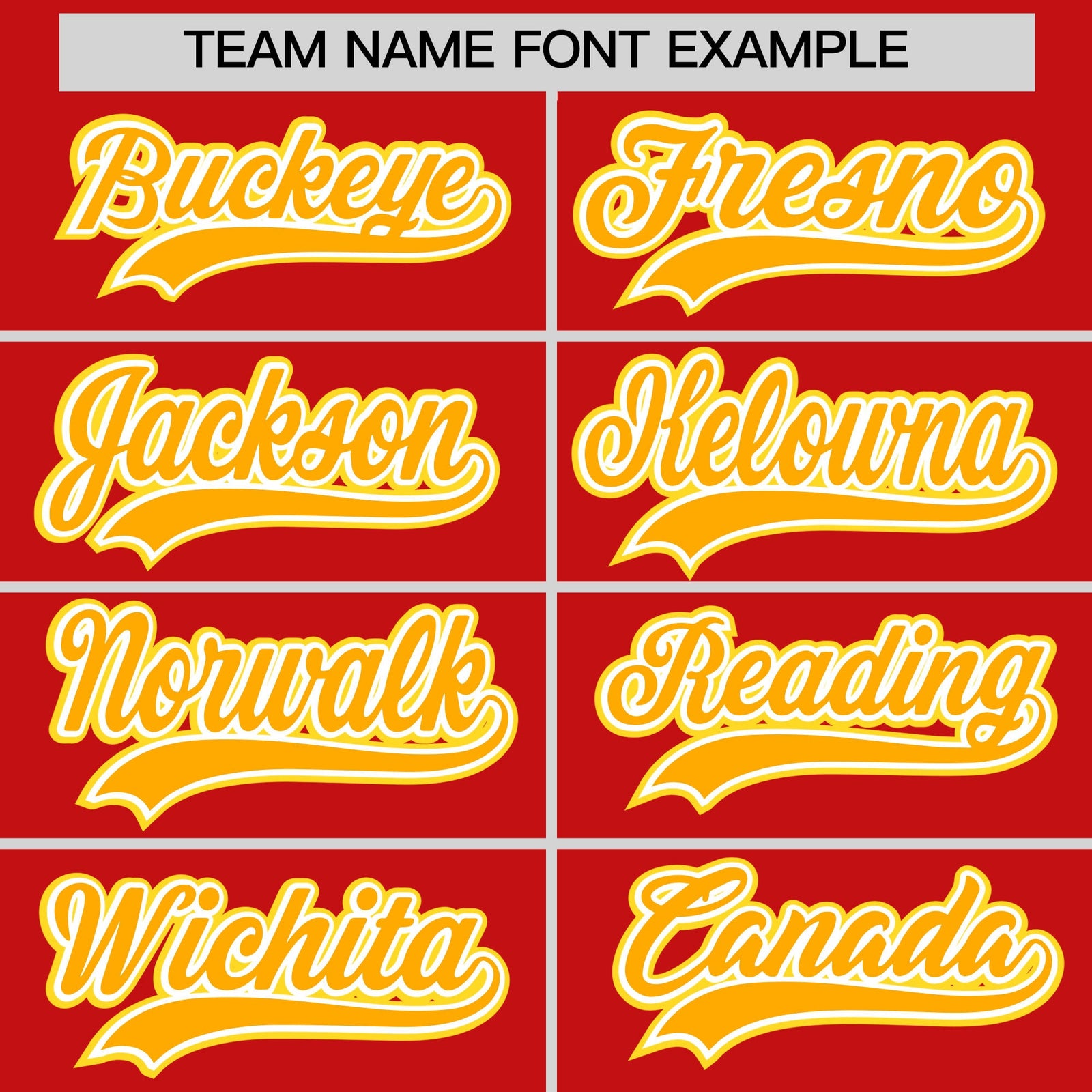 Custom Red Yellow White Classic Style Stitched Sports Uniform For Men Women Youth Personalized Quick Dry Baseball Jersey| KXKSHOP