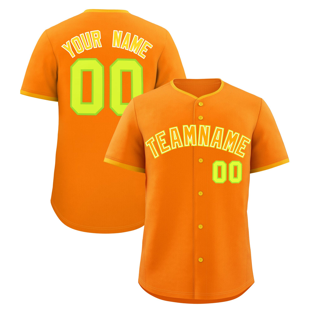 Custom Orange Yellow White Classic Style Stitched Sports Uniform For Men Women Youth Personalized Quick Dry Baseball Jersey| KXKSHOP