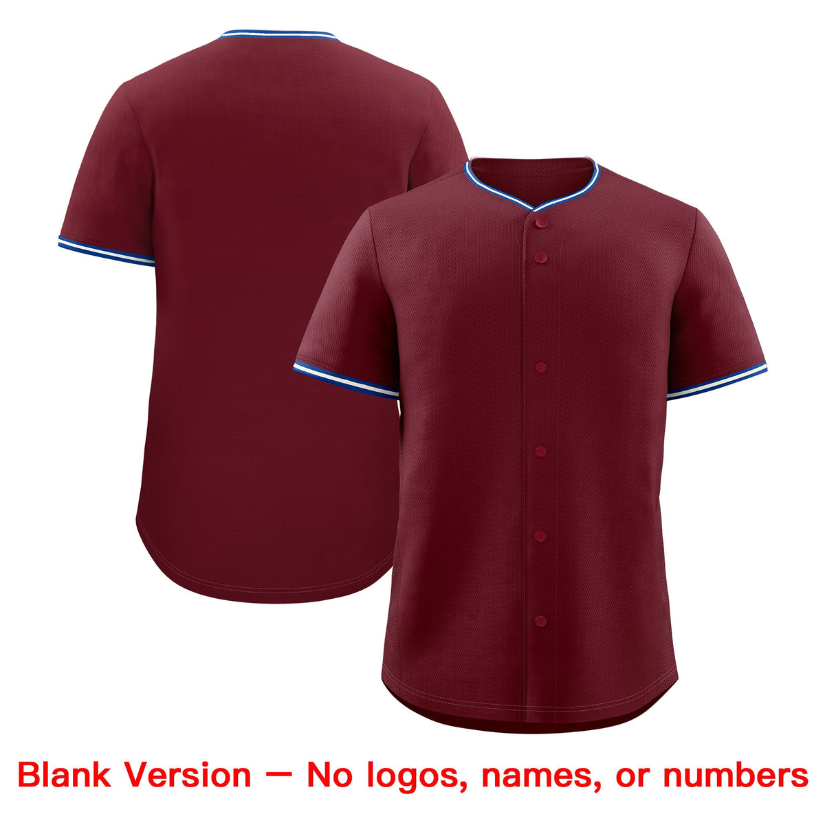 Custom Maroon White Royal Classic Style Stitched Sports Uniform For Men Women Youth Personalized Quick Dry Baseball Jersey| KXKSHOP