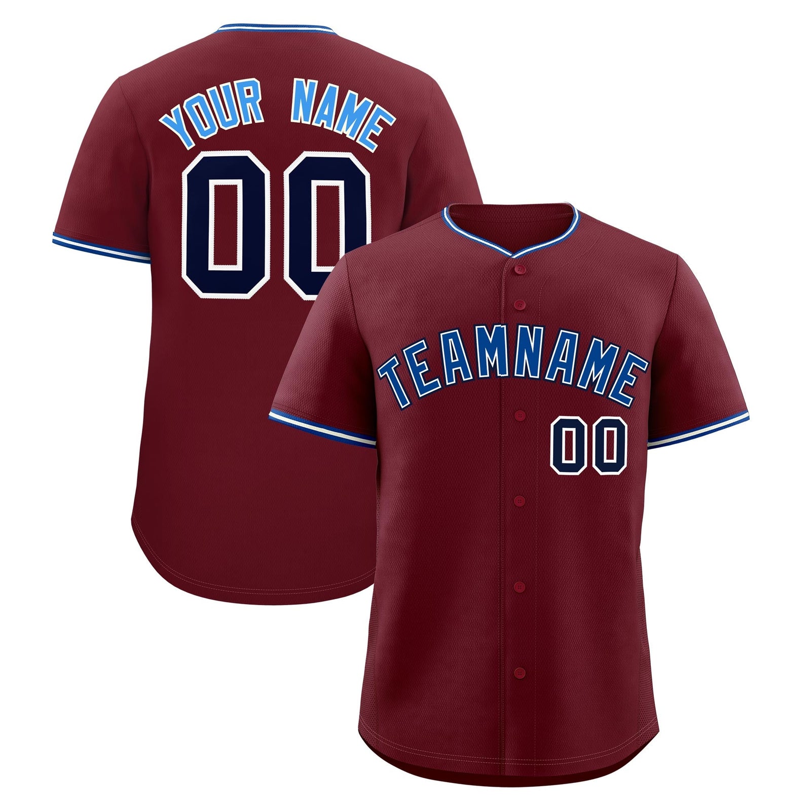 Custom Maroon White Royal Classic Style Stitched Sports Uniform For Men Women Youth Personalized Quick Dry Baseball Jersey| KXKSHOP