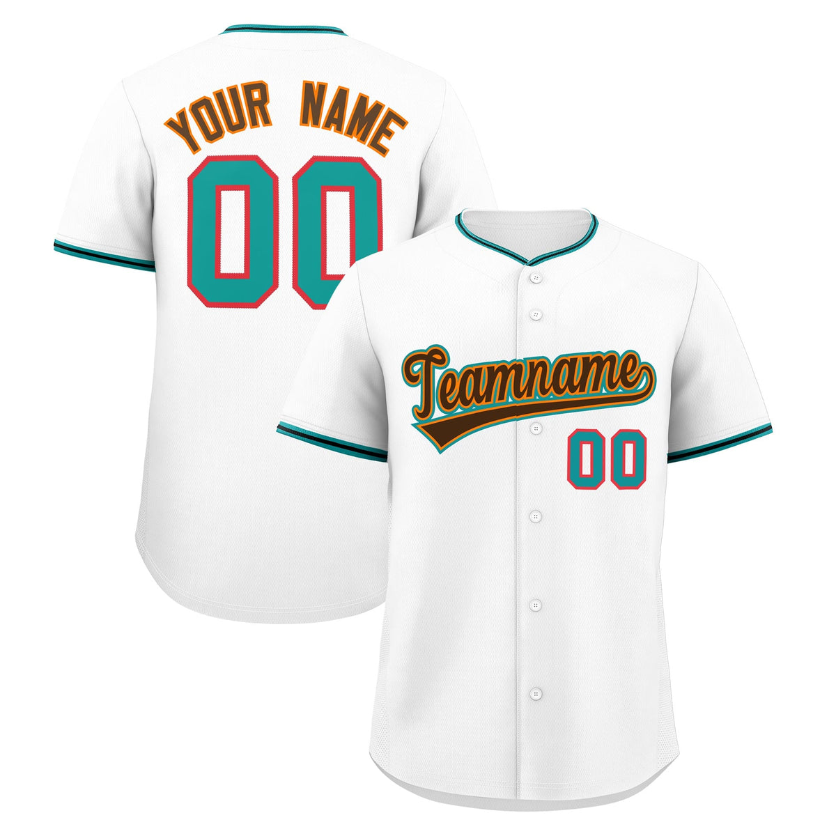 Custom White Black Teal Classic Style Stitched Sports Uniform For Men Women Youth Personalized Quick Dry Baseball Jersey| KXKSHOP