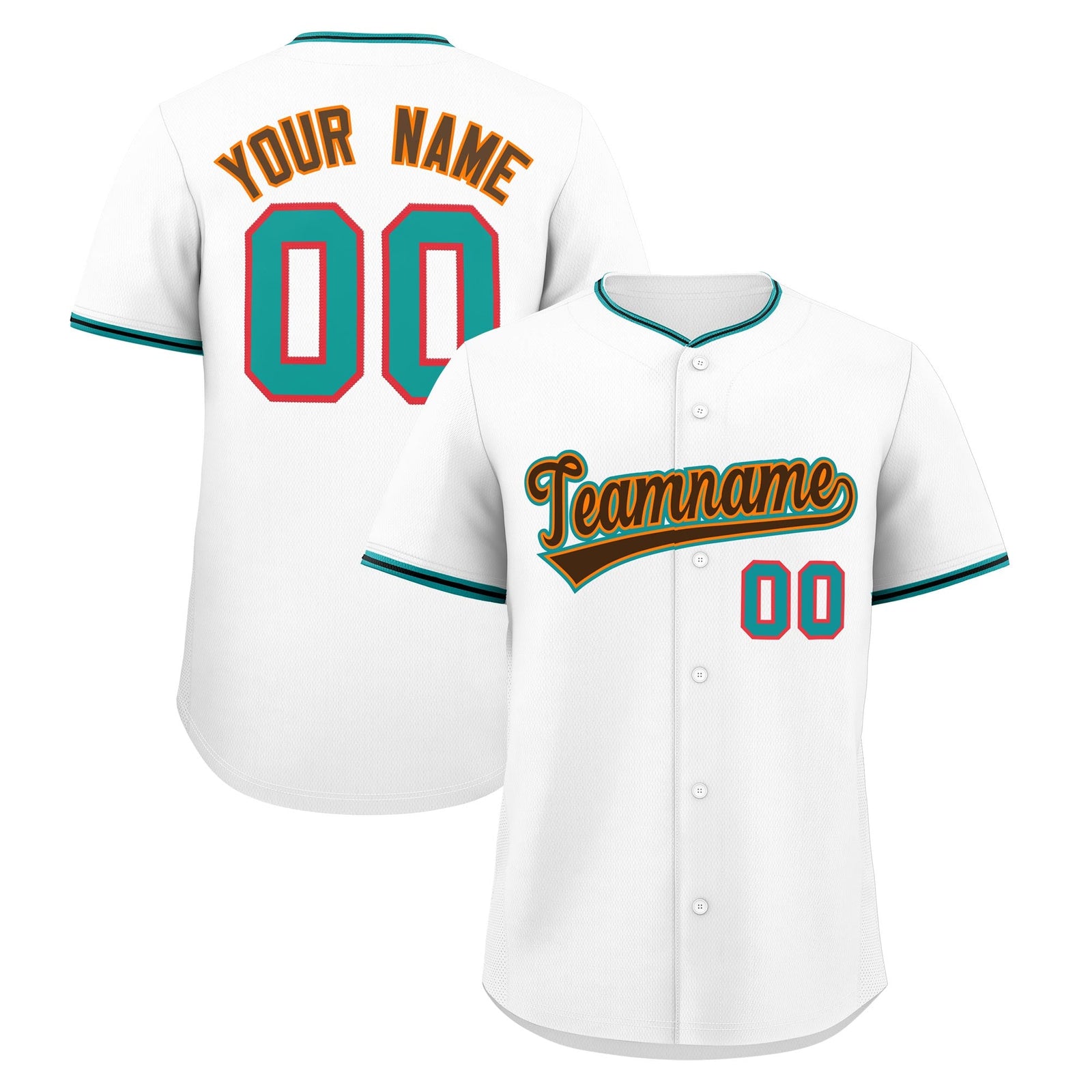 Custom White Black Teal Classic Style Stitched Sports Uniform For Men Women Youth Personalized Quick Dry Baseball Jersey| KXKSHOP