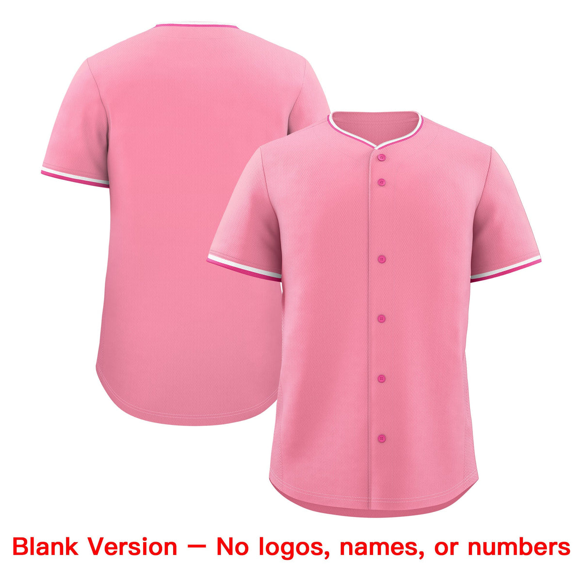 Custom Light Pink White Rose Red Classic Style Stitched Sports Uniform For Men Women Youth Personalized Lightweight Baseball Jersey| KXKSHOP