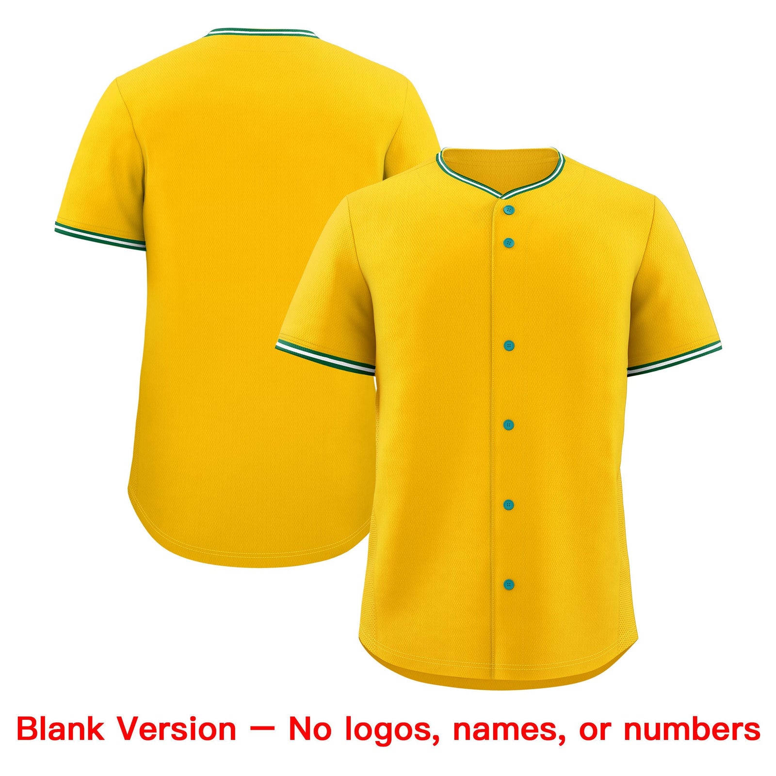 Custom Yellow White Green Classic Style Stitched Sports Uniform For Men Women Youth Personalized Quick Dry Baseball Jersey| KXKSHOP