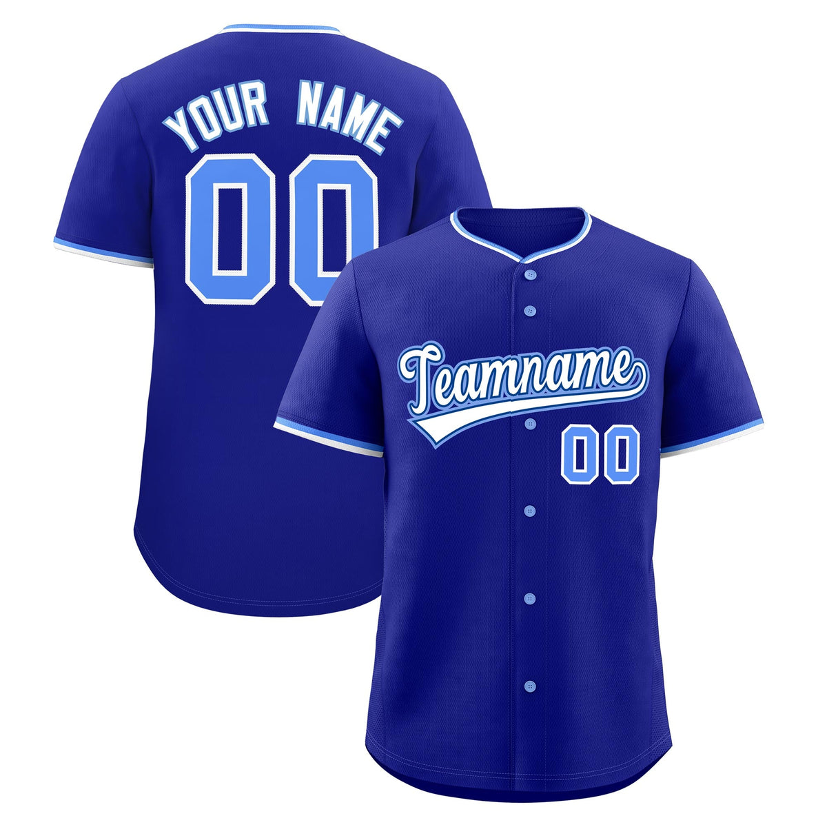 Custom Royal White Light Blue Classic Style Stitched Sports Uniform For Men Women Youth Personalized Lightweight Baseball Jersey| KXKSHOP