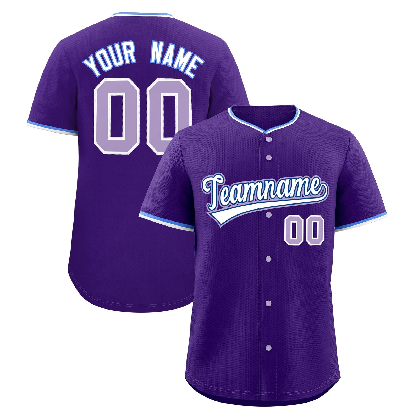 Custom Purple White Royal Classic Style Stitched Sports Uniform For Men Women Youth Personalized Quick Dry Baseball Jersey| KXKSHOP