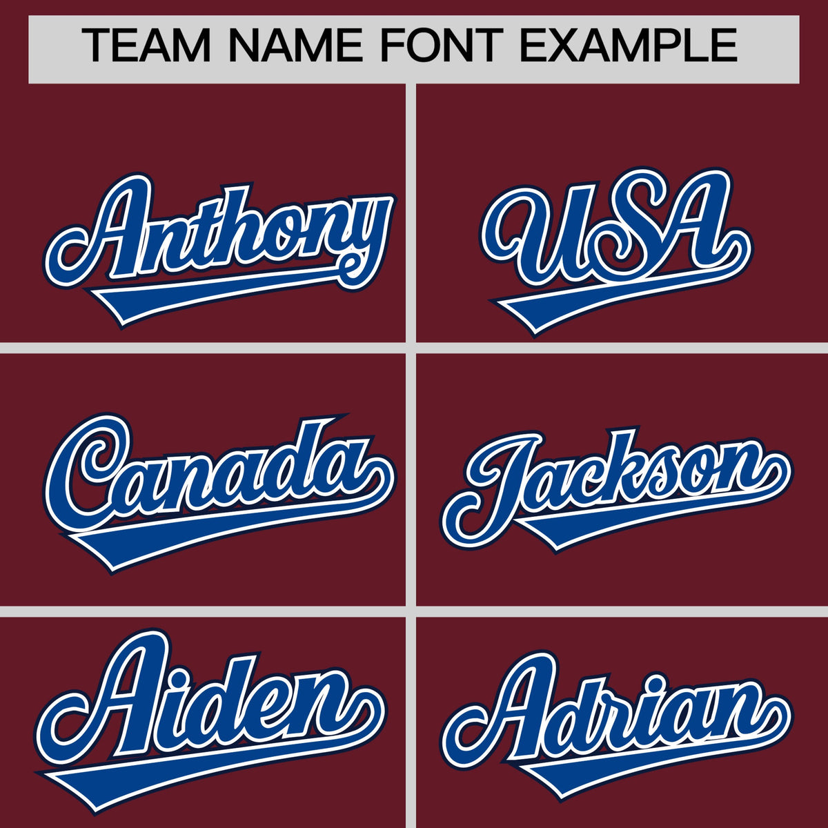 Custom Maroon White Royal Classic Style Stitched Sports Uniform For Men Women Youth Personalized Quick Dry Baseball Jersey| KXKSHOP