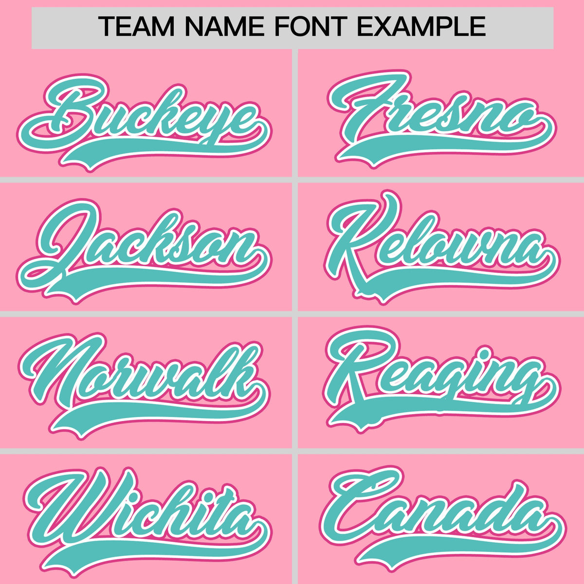Custom Light Pink Rose Red Teal Classic Style Stitched Sports Uniform For Men Women Youth Personalized Quick Dry Baseball Jersey| KXKSHOP
