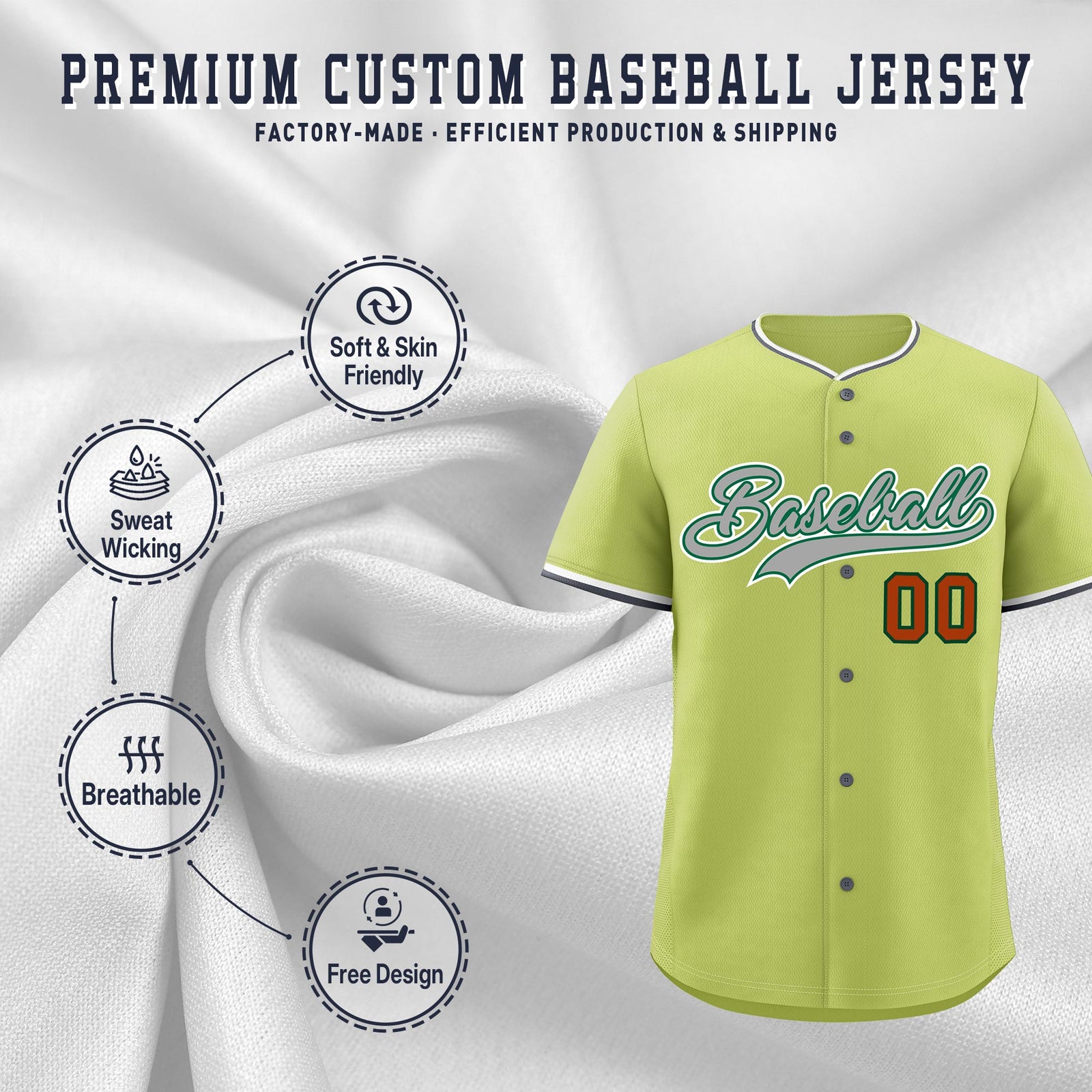 Custom Champagne White Gray Classic Style Stitched Sports Uniform For Men Women Youth Personalized Quick Dry Baseball Jersey| KXKSHOP