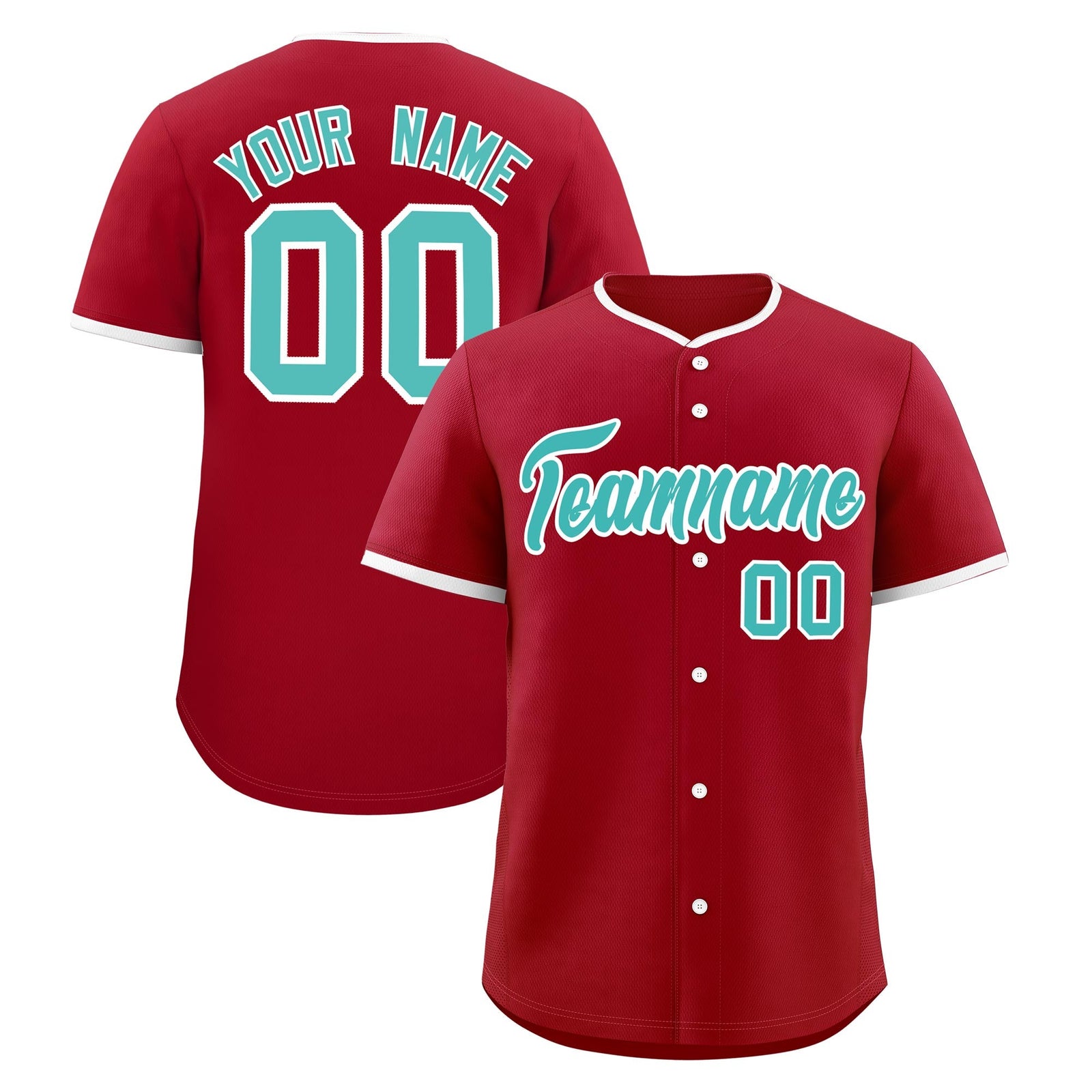 Custom Teal White Classic Style Stitched Sports Uniform For Men Women Youth Personalized Lightweight Baseball Jersey| KXKSHOP