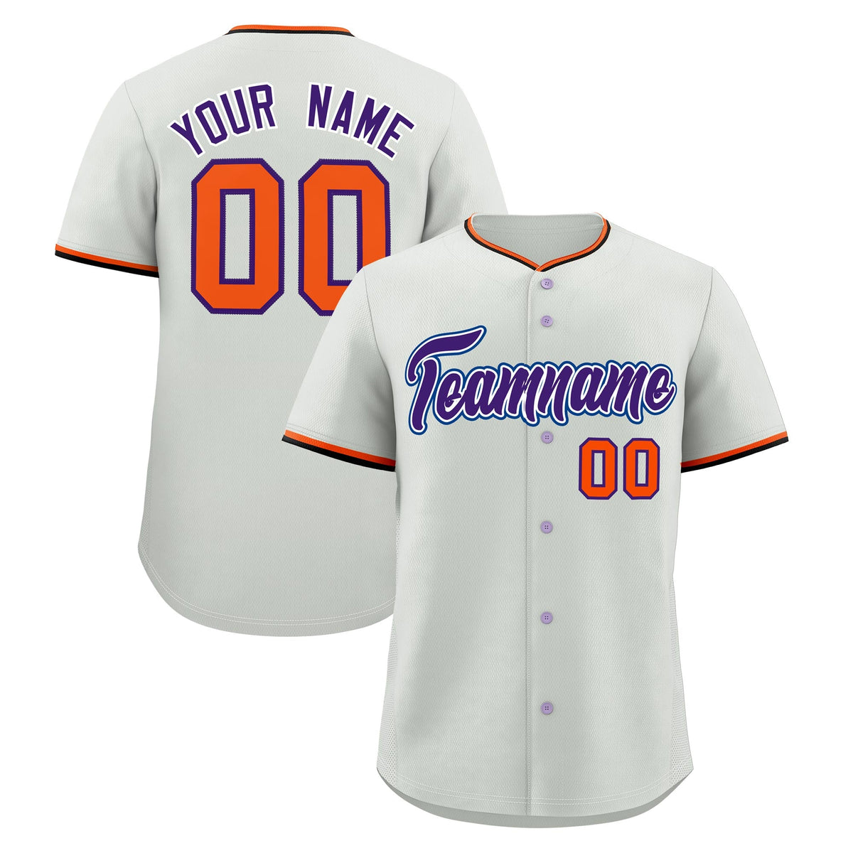 Custom Gray Black Purple Classic Style Stitched Sports Uniform For Men Women Youth Personalized Lightweight Baseball Jersey| KXKSHOP