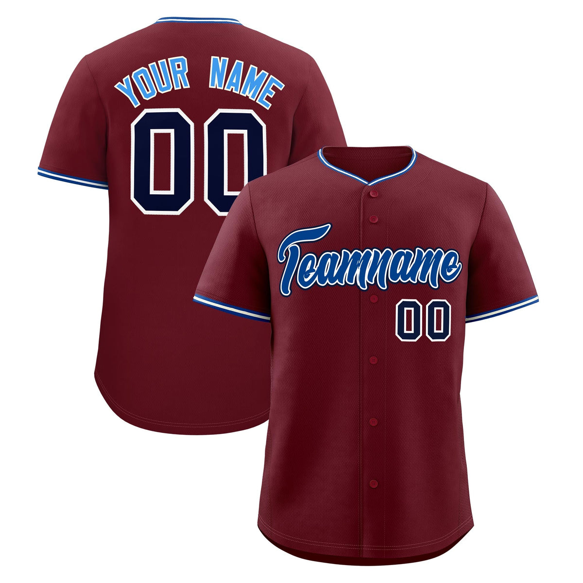 Custom Maroon White Royal Classic Style Stitched Sports Uniform For Men Women Youth Personalized Quick Dry Baseball Jersey| KXKSHOP