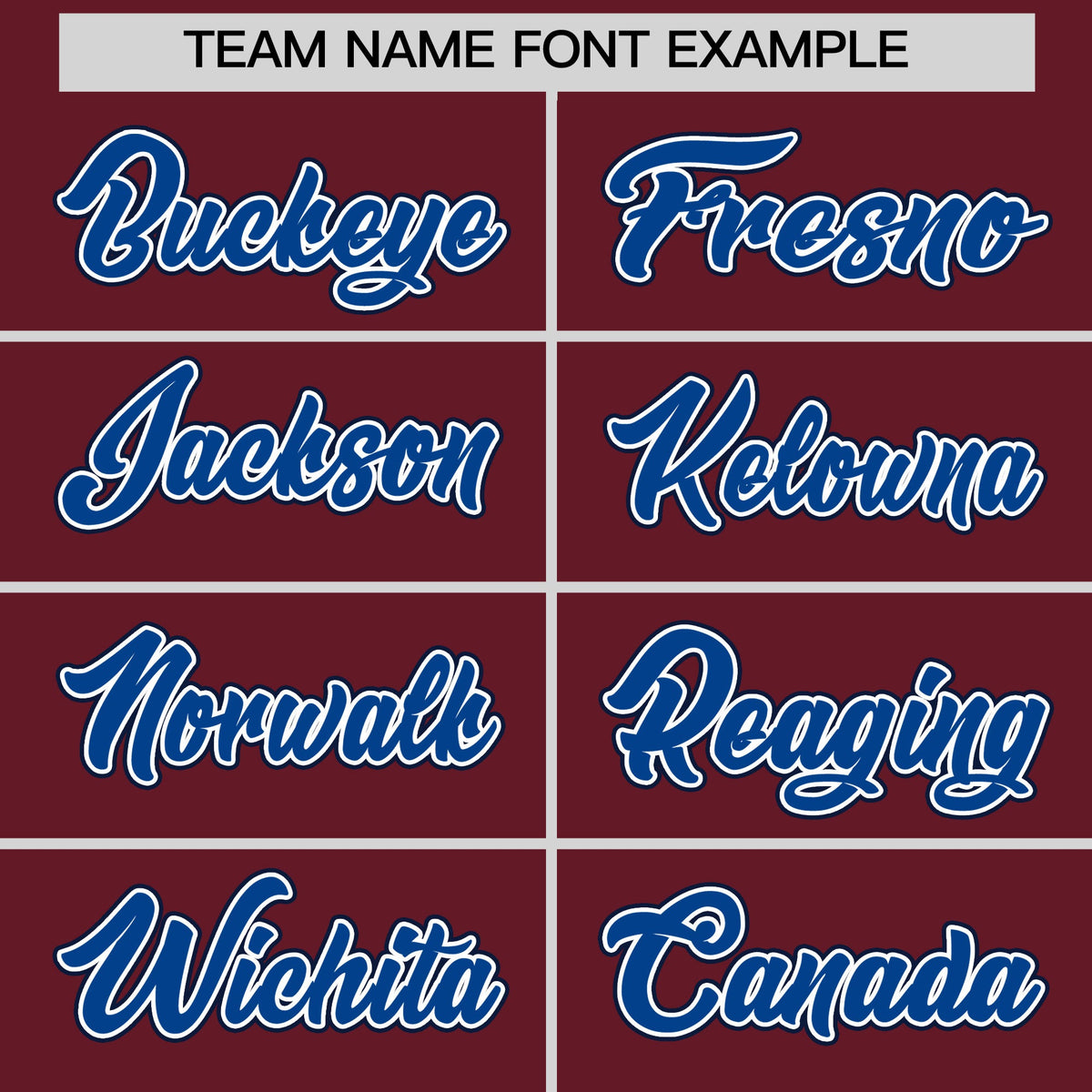Custom Maroon White Royal Classic Style Stitched Sports Uniform For Men Women Youth Personalized Quick Dry Baseball Jersey| KXKSHOP