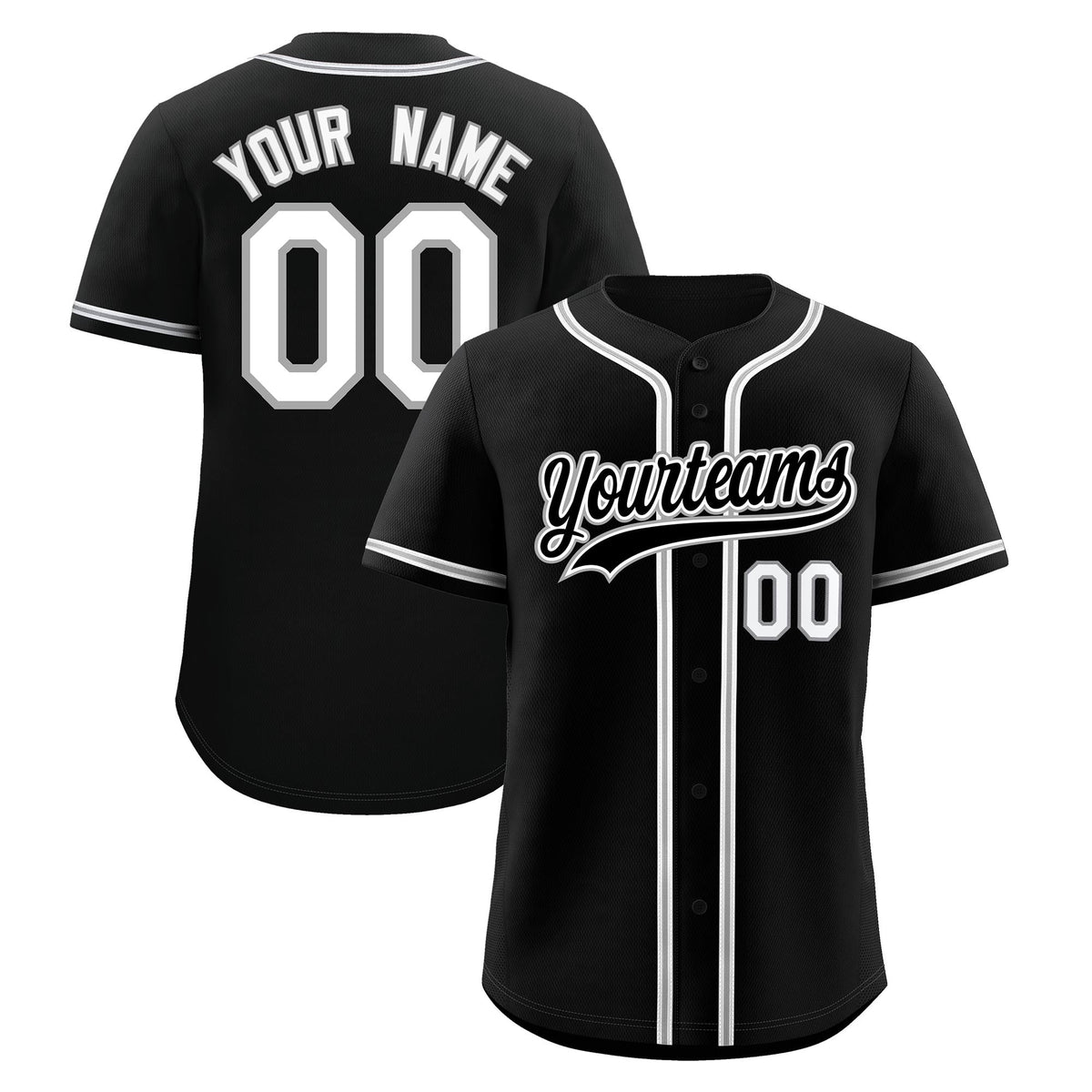 Custom Black Classic Style Stitched Sports Uniform Personalized For Teams Lightweight Baseball Jersey| KXKSHOP