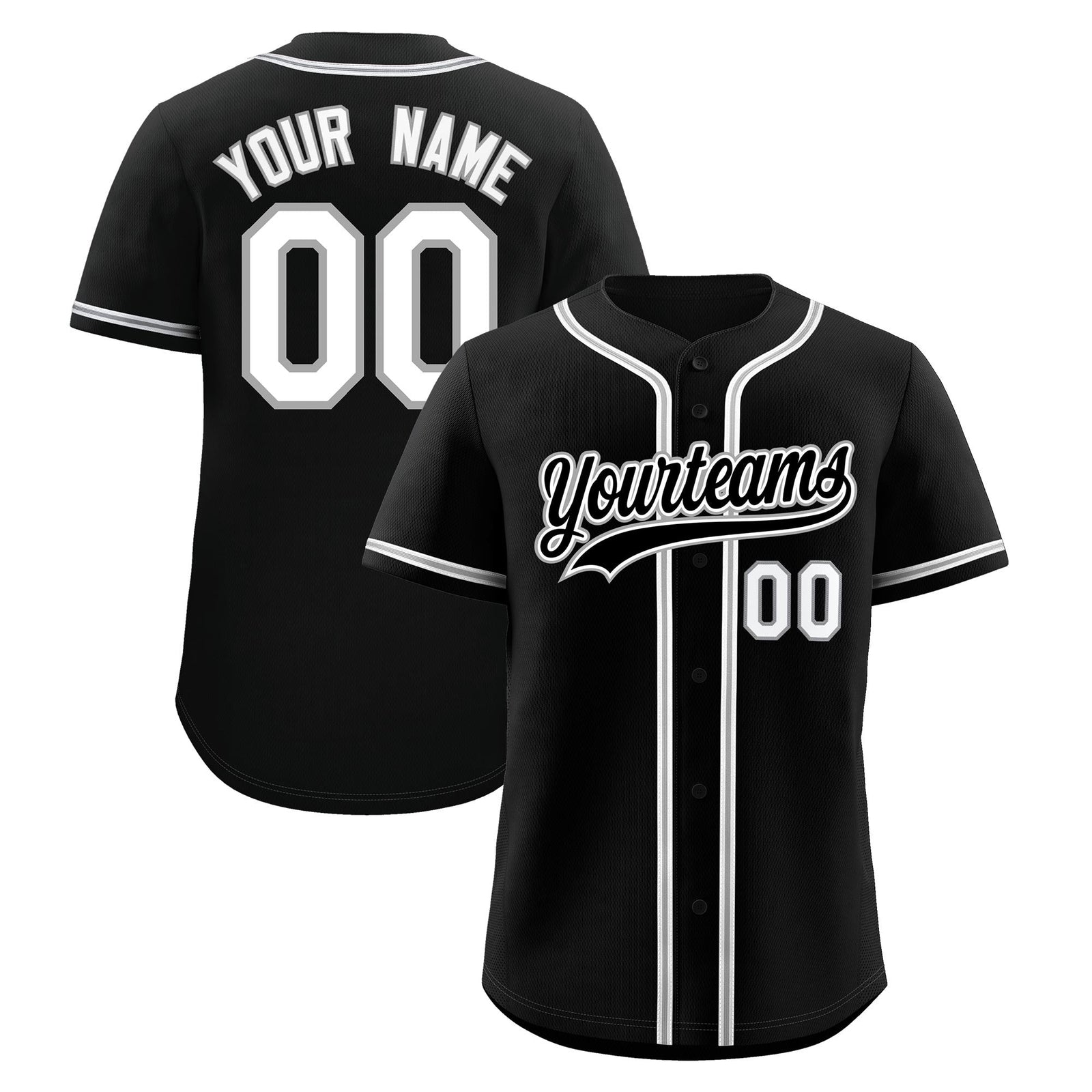 Custom Black Classic Style Stitched Sports Uniform Personalized For Teams Lightweight Baseball Jersey| KXKSHOP