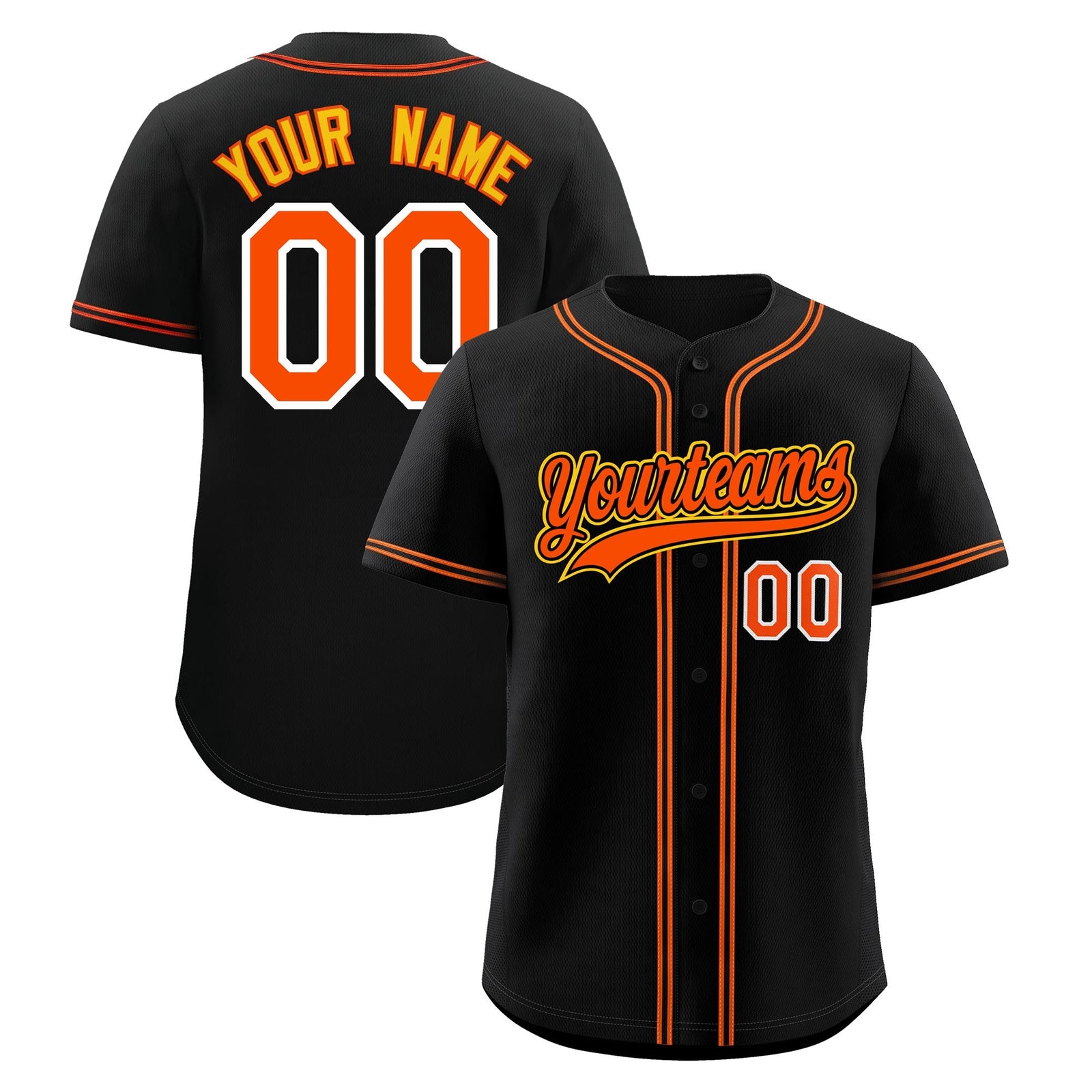 Custom Black Classic Style Stitched Sports Uniform Personalized For Teams Lightweight Baseball Jersey| KXKSHOP