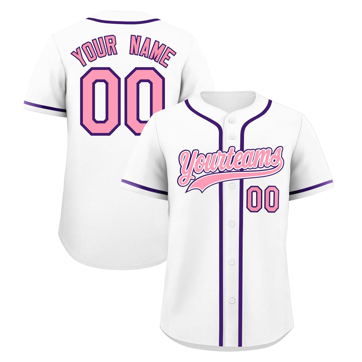 Custom White Classic Style Stitched Sports Uniform Personalized For Teams Lightweight Baseball Jersey| KXKSHOP