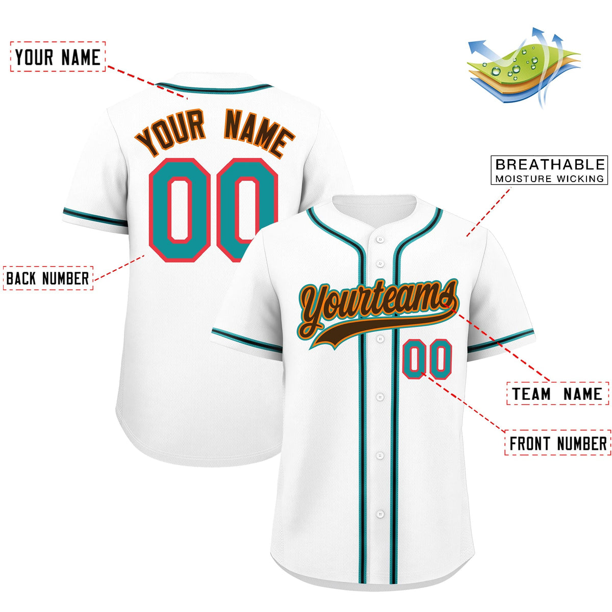 Custom White Classic Style Stitched Sports Uniform Personalized For Teams Lightweight Baseball Jersey| KXKSHOP