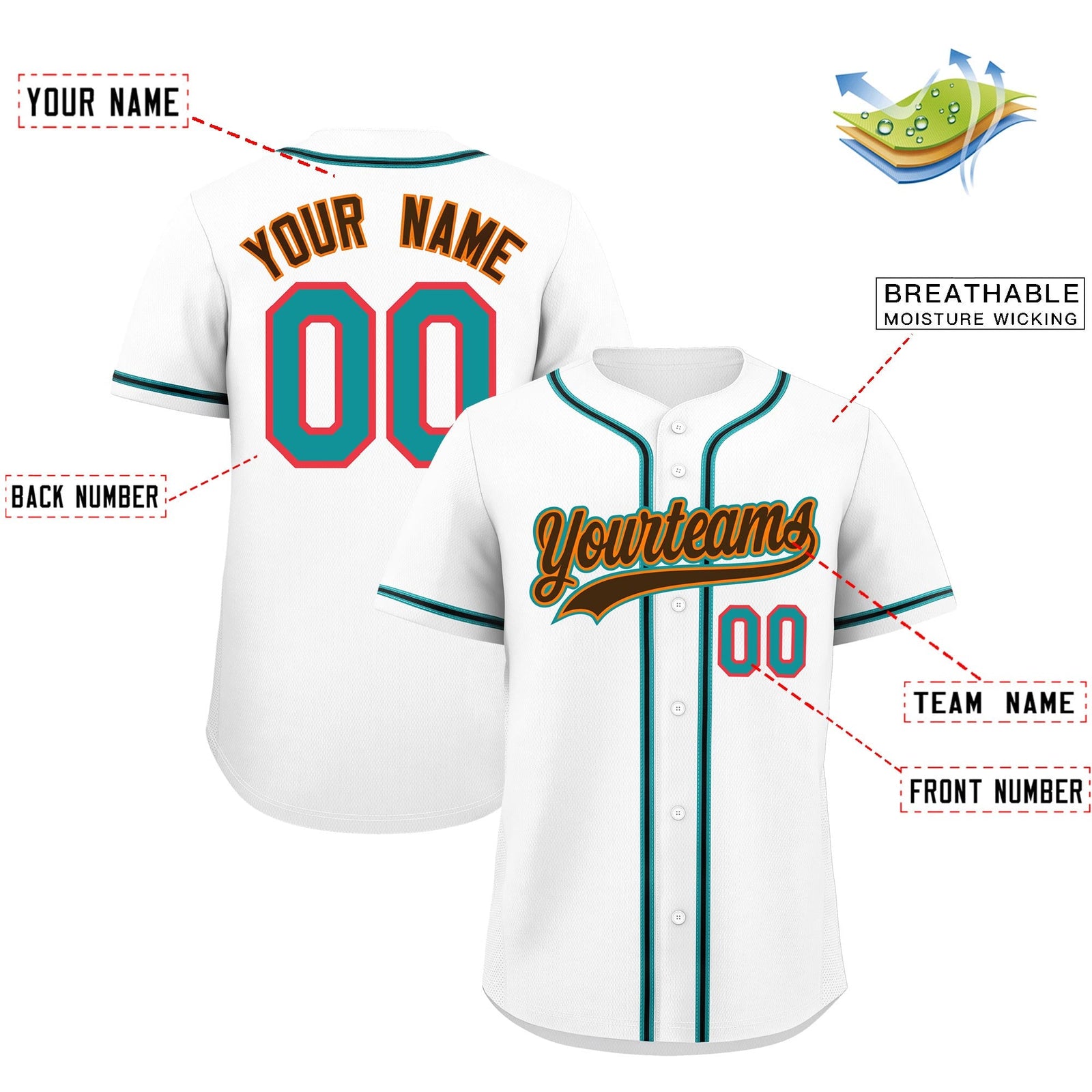 Custom White Classic Style Stitched Sports Uniform Personalized For Teams Lightweight Baseball Jersey| KXKSHOP
