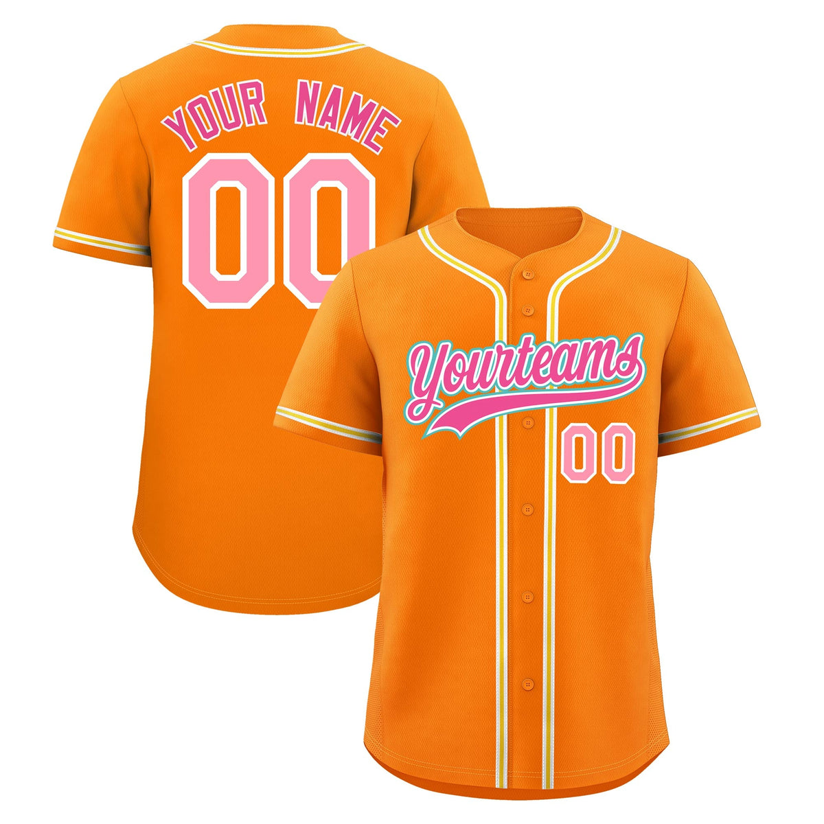 Custom Orange Classic Style Stitched Sports Uniform Personalized For Teams Quick Dry Baseball Jersey| KXKSHOP