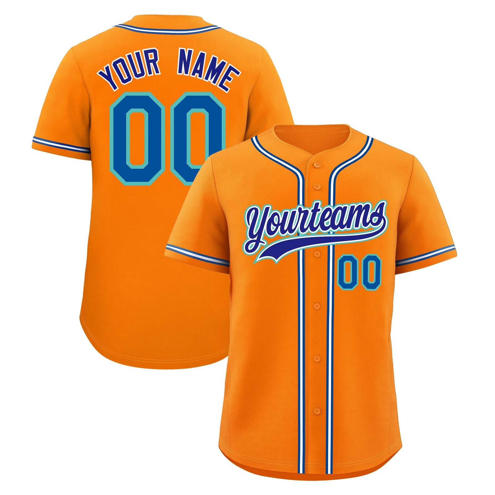 Custom Orange Classic Style Stitched Sports Uniform Personalized For Teams Quick Dry Baseball Jersey| KXKSHOP
