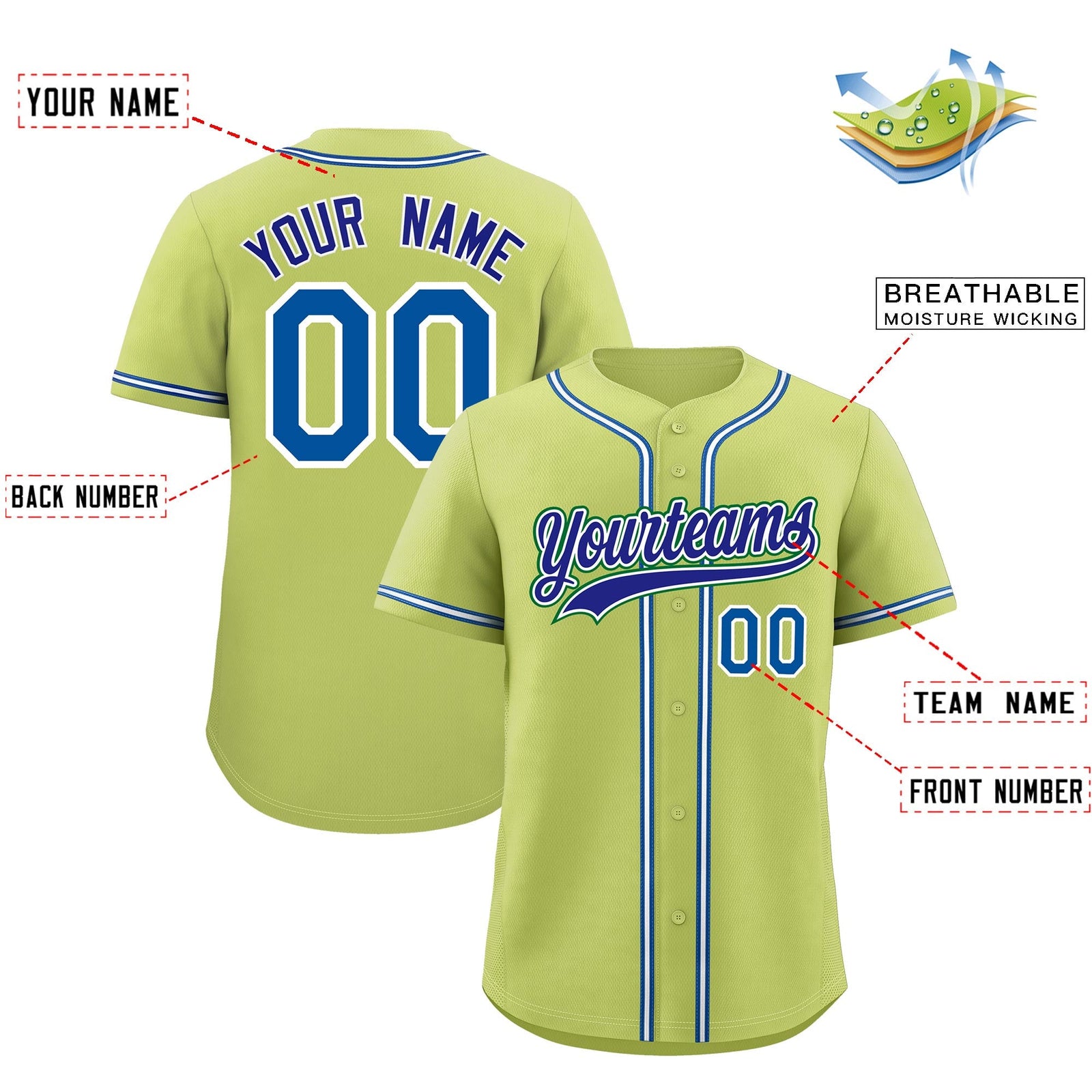 Custom Champagne Classic Style Stitched Sports Uniform Personalized For Teams Quick Dry Baseball Jersey| KXKSHOP