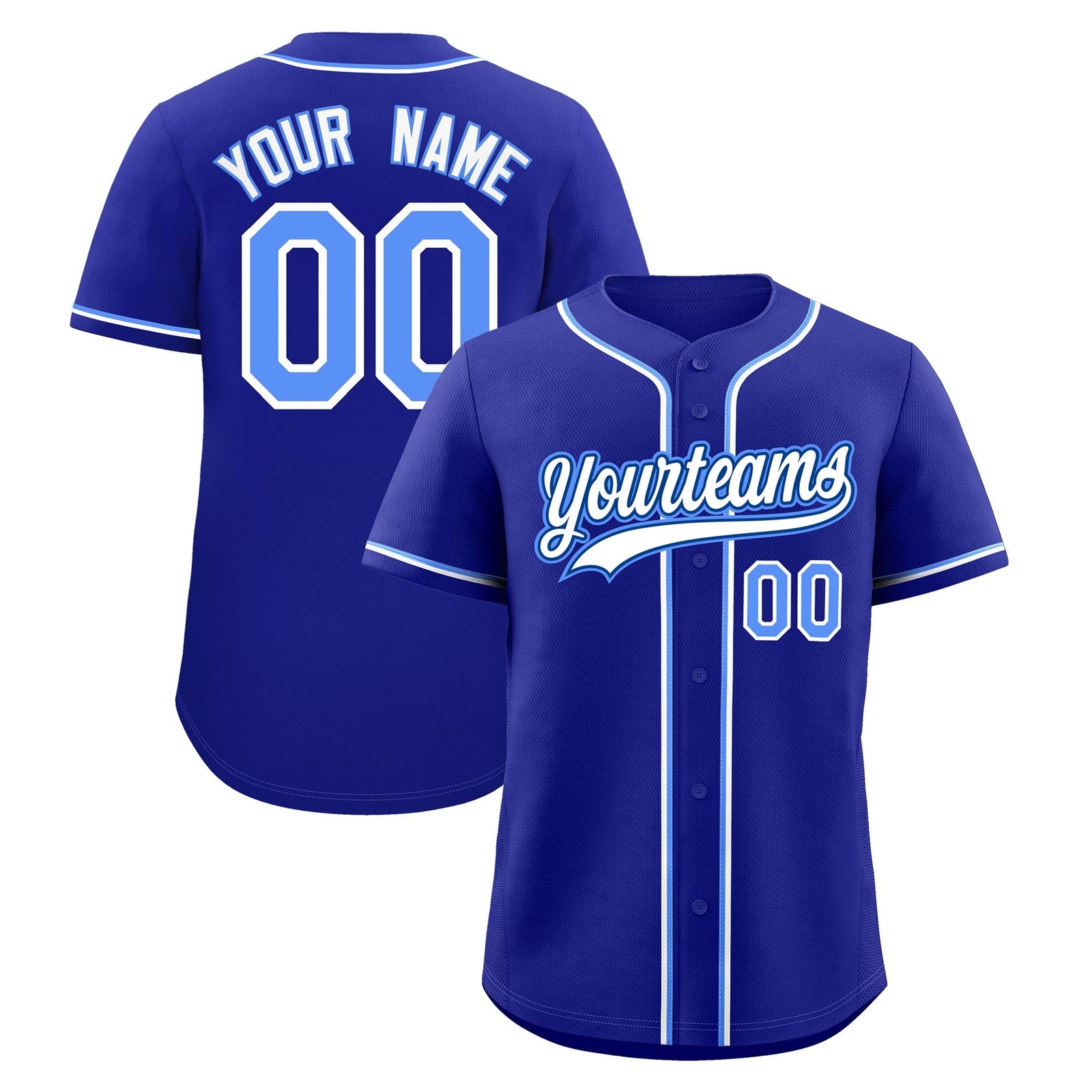 Custom Royal Classic Style Stitched Sports Uniform Personalized For Teams Quick Dry Baseball Jersey| KXKSHOP