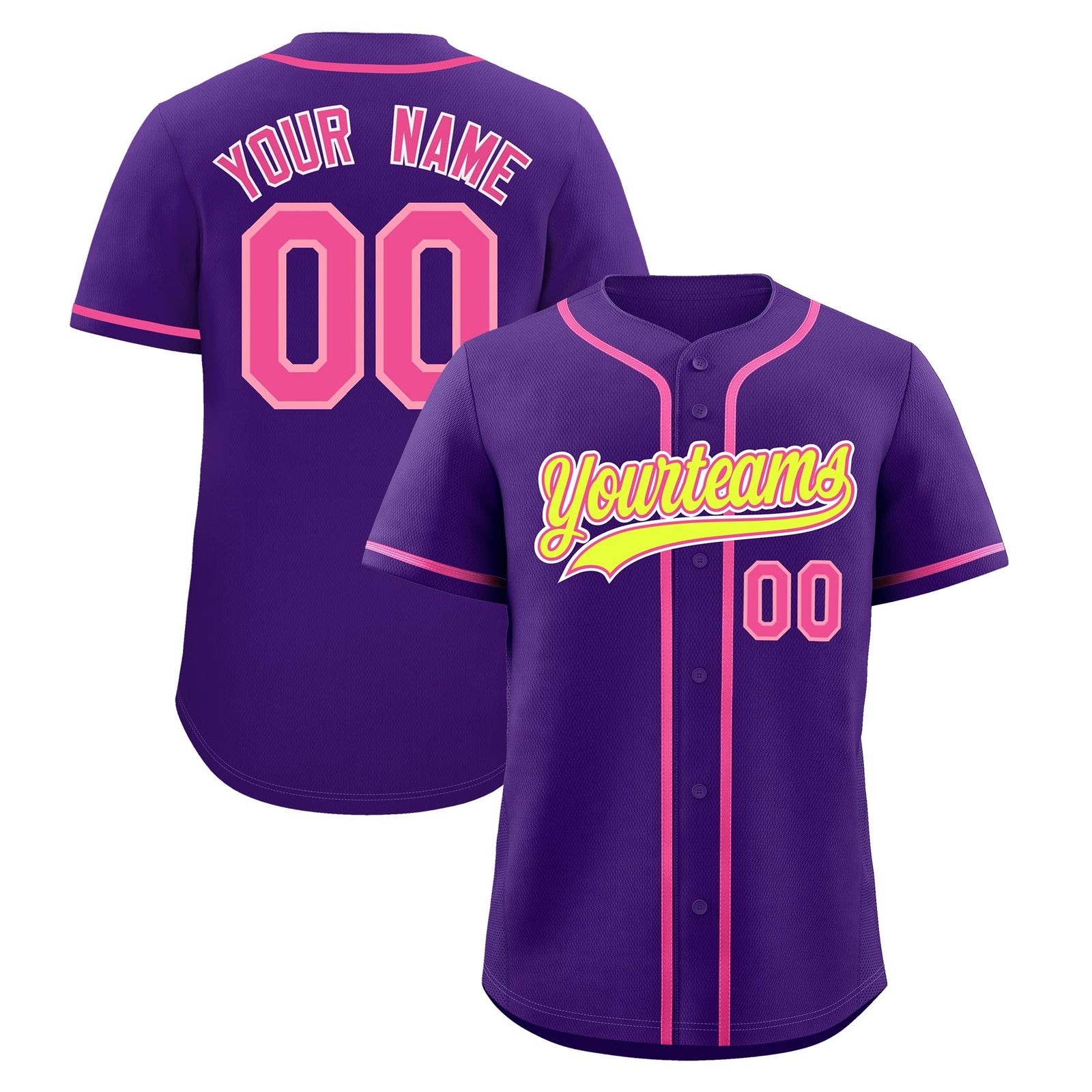Custom Purple Classic Style Stitched Sports Uniform Personalized For Teams Quick Dry Baseball Jersey| KXKSHOP