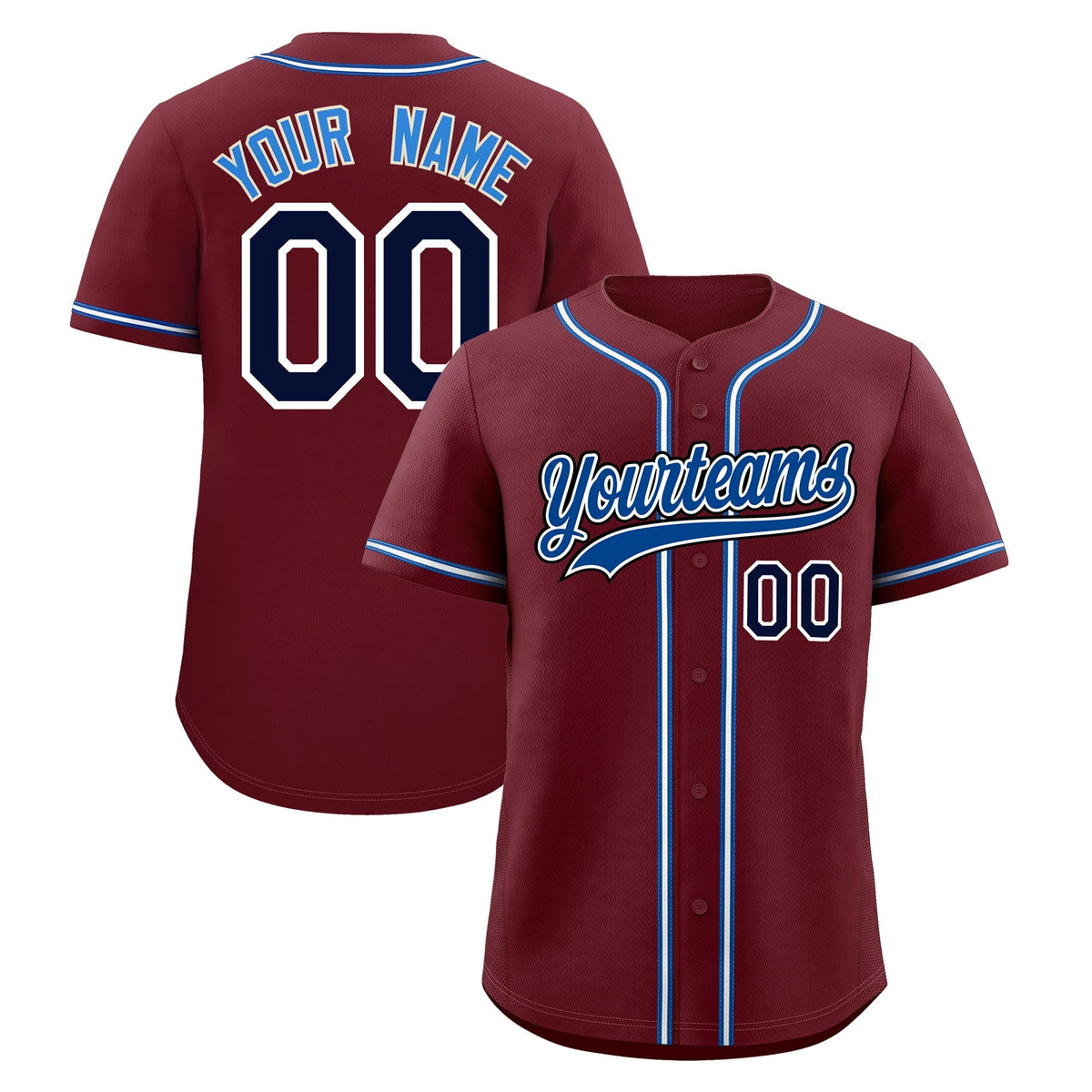 Custom Maroon Classic Style Stitched Sports Uniform Personalized For Teams Lightweight Baseball Jersey| KXKSHOP
