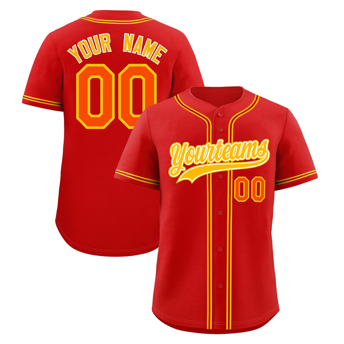 Custom Red Classic Style Stitched Sports Uniform Personalized For Teams Lightweight Baseball Jersey| KXKSHOP