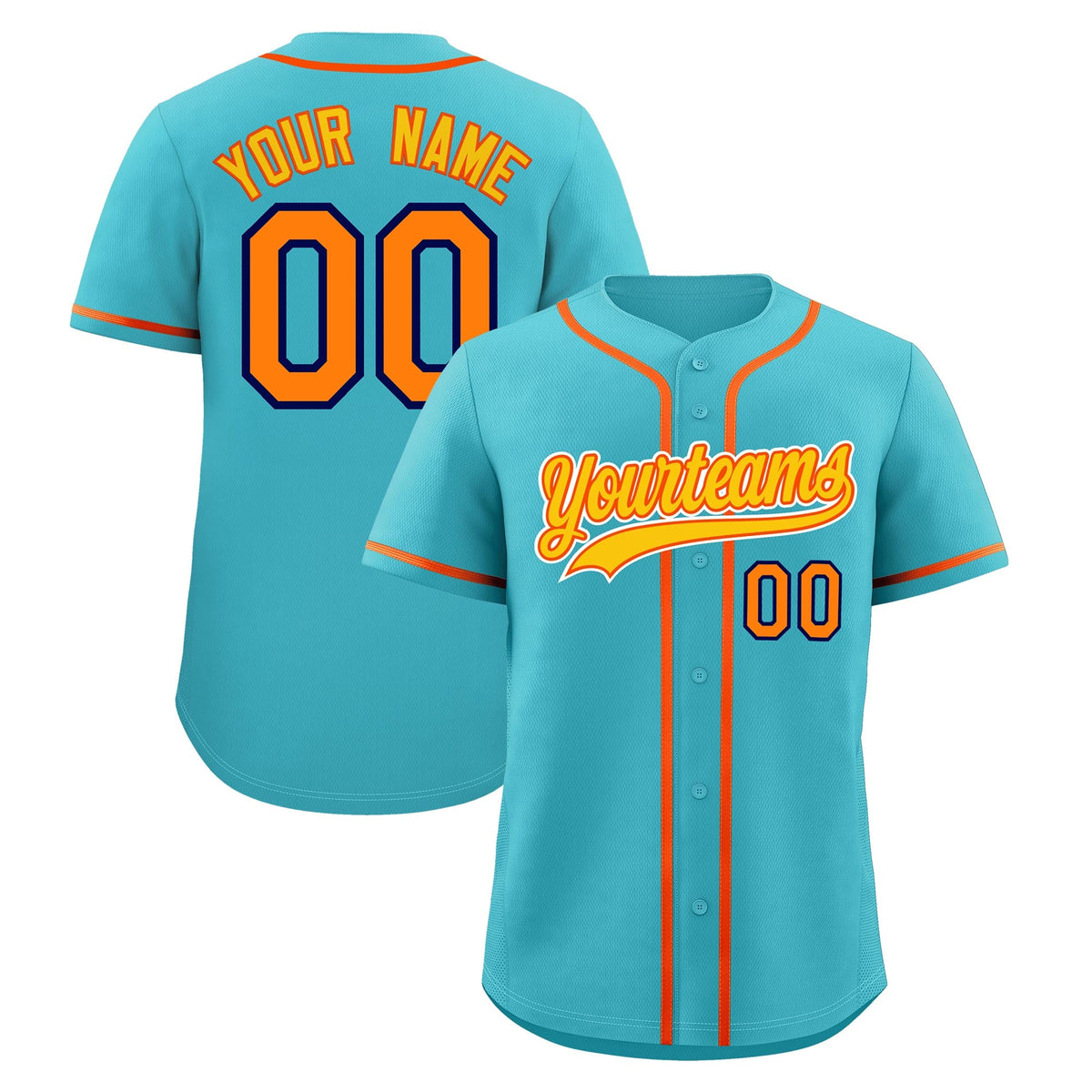 Custom Sky Blue Classic Style Stitched Sports Uniform Personalized For Teams Quick Dry Baseball Jersey| KXKSHOP
