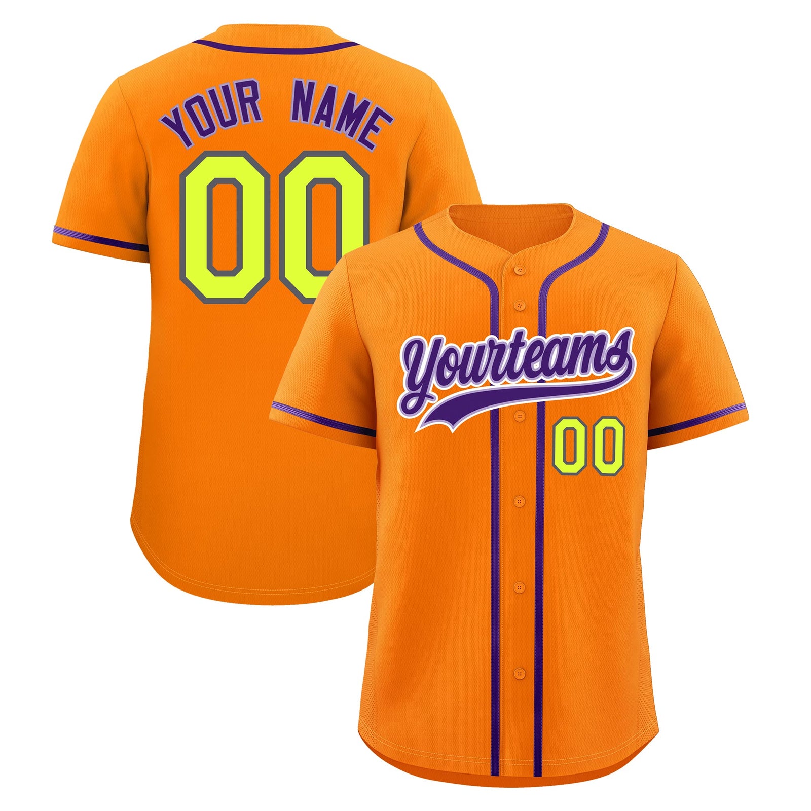 Custom Orange Classic Style Stitched Sports Uniform Personalized For Teams Quick Dry Baseball Jersey| KXKSHOP