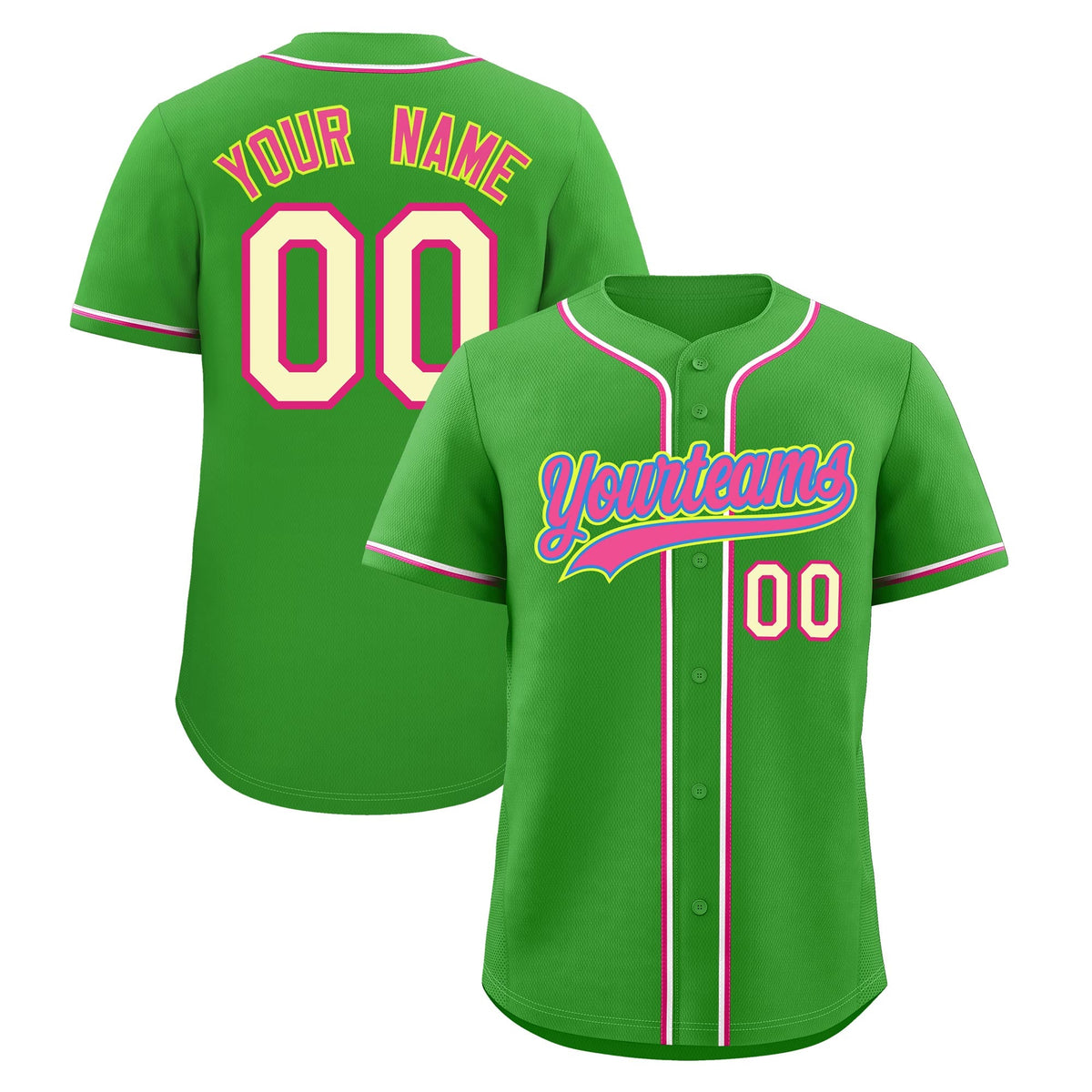 Custom Light Green Classic Style Stitched Sports Uniform Personalized For Teams Quick Dry Baseball Jersey| KXKSHOP