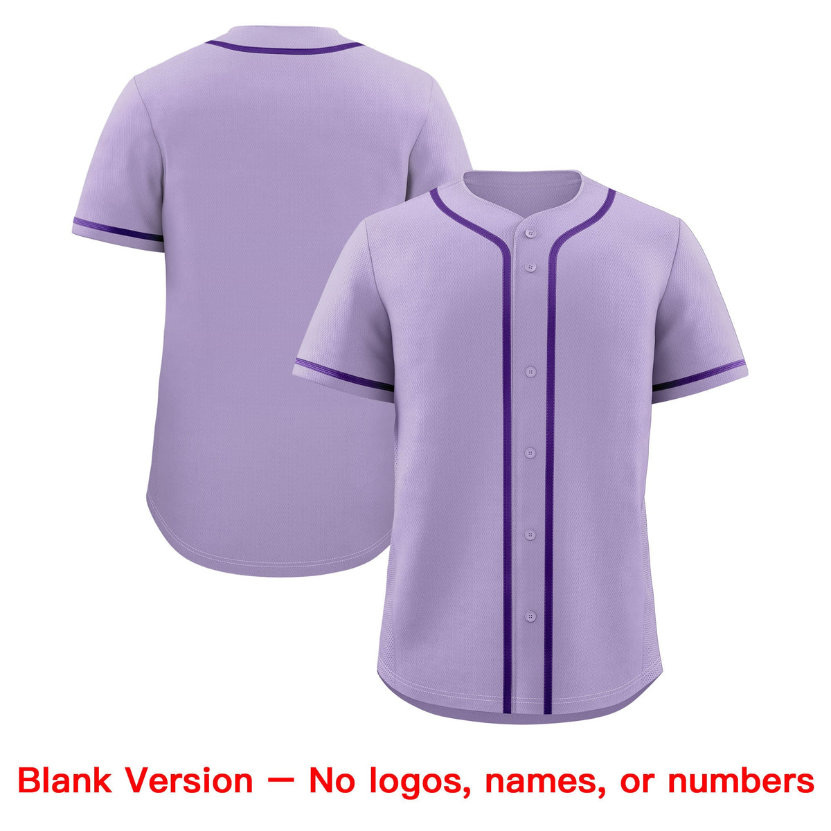 Custom Light Purple Classic Style Stitched Sports Uniform Personalized For Teams Quick Dry Baseball Jersey| KXKSHOP
